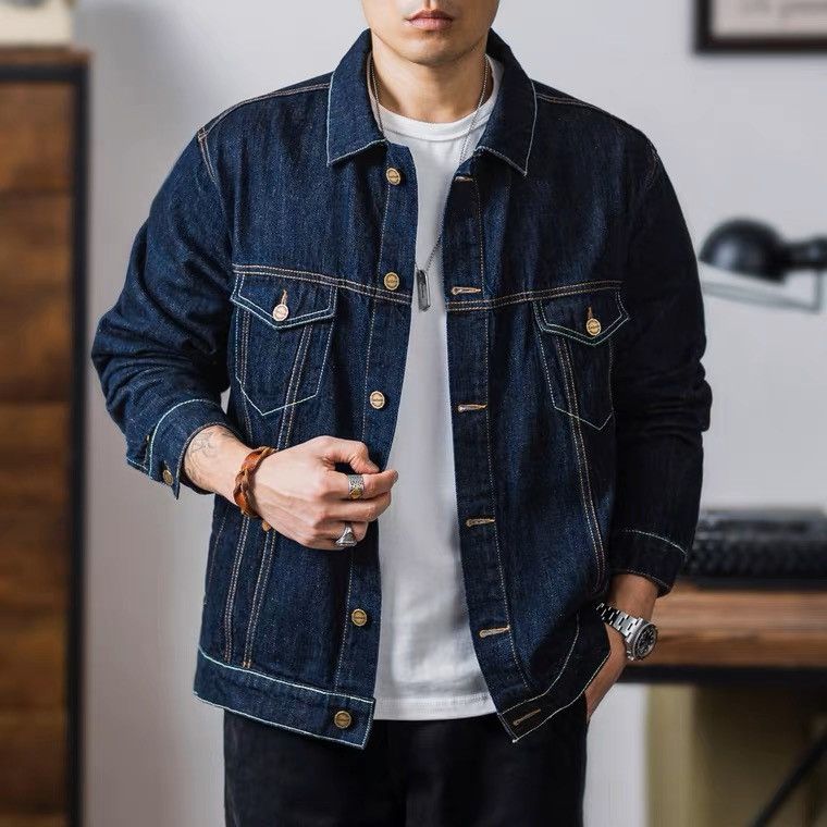 Art Denim Jacket Japanese Brand Tactical Denim Jacket Jeans Streetwear All Size Available Grailed