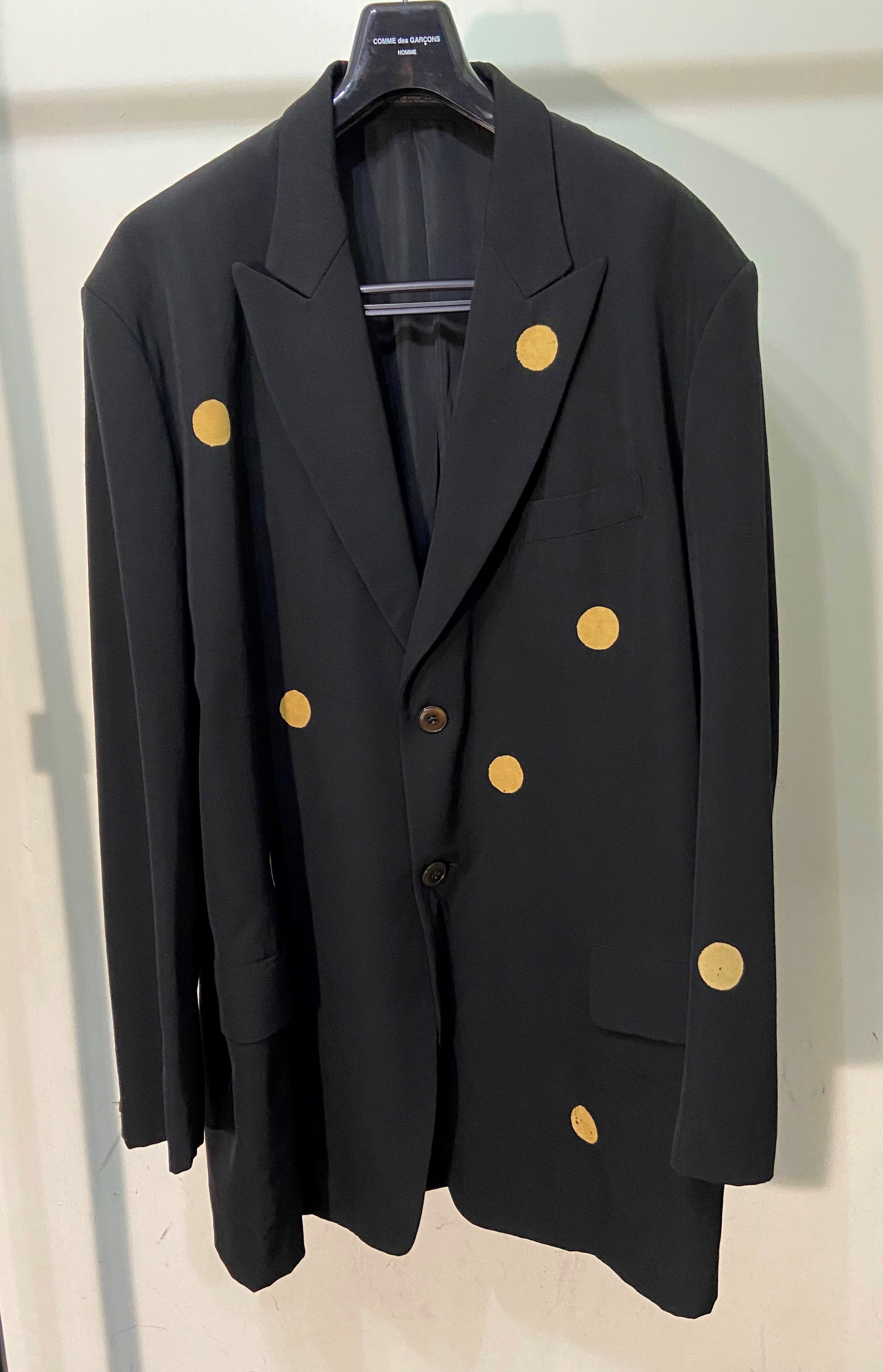 Yohji Yamamoto 96aw Yellow Dot Bleach Jacket
