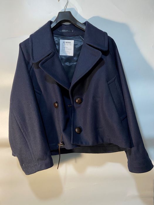 Hed Mayner Hed Mayner 20aw Navy Pea Coat | Grailed