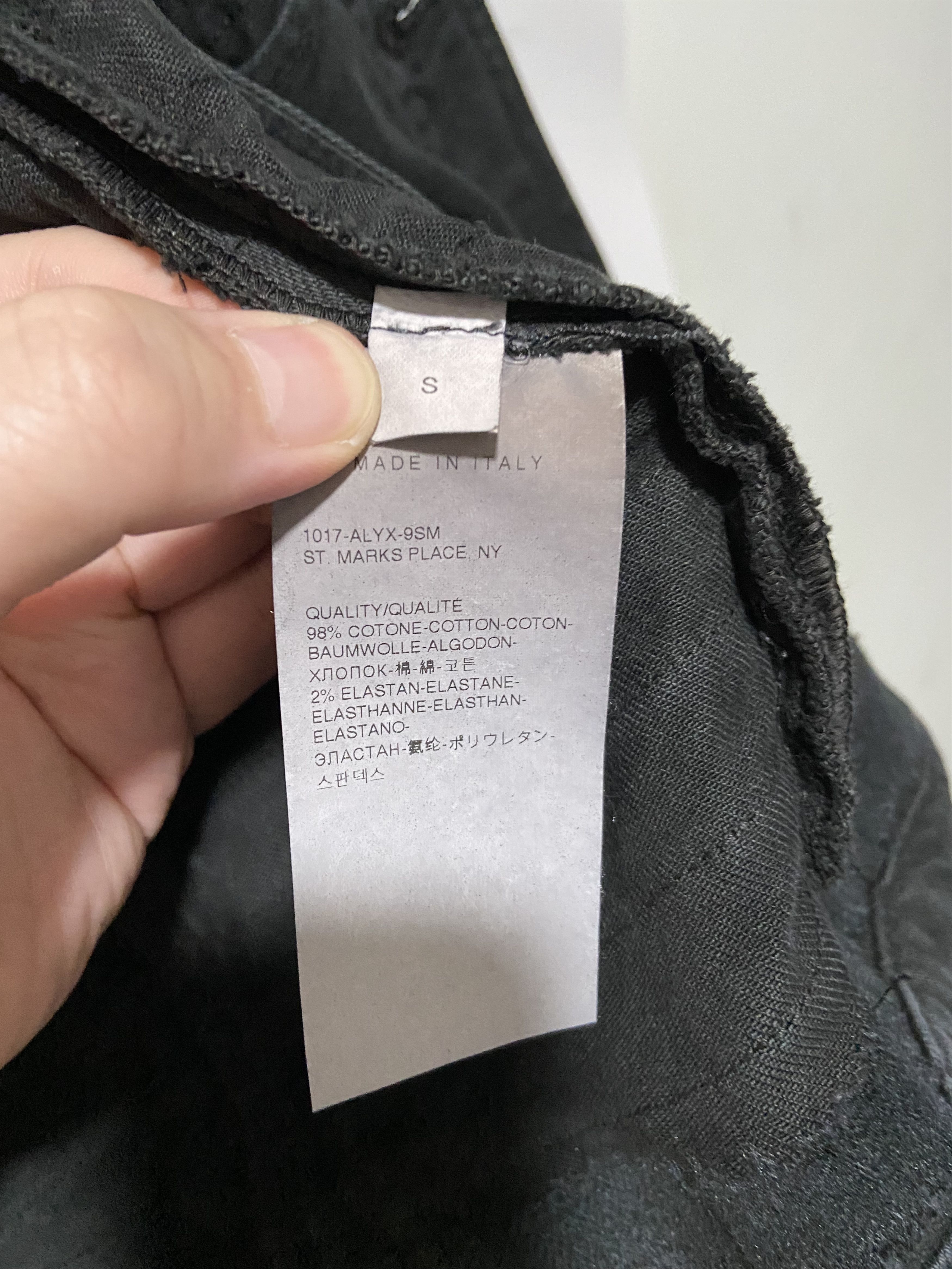 1017 ALYX 9SM 1017 A L Y X 9SM Black Shredded Denim Jacket Size US S / EU 44-46 / 1 - 11 Thumbnail