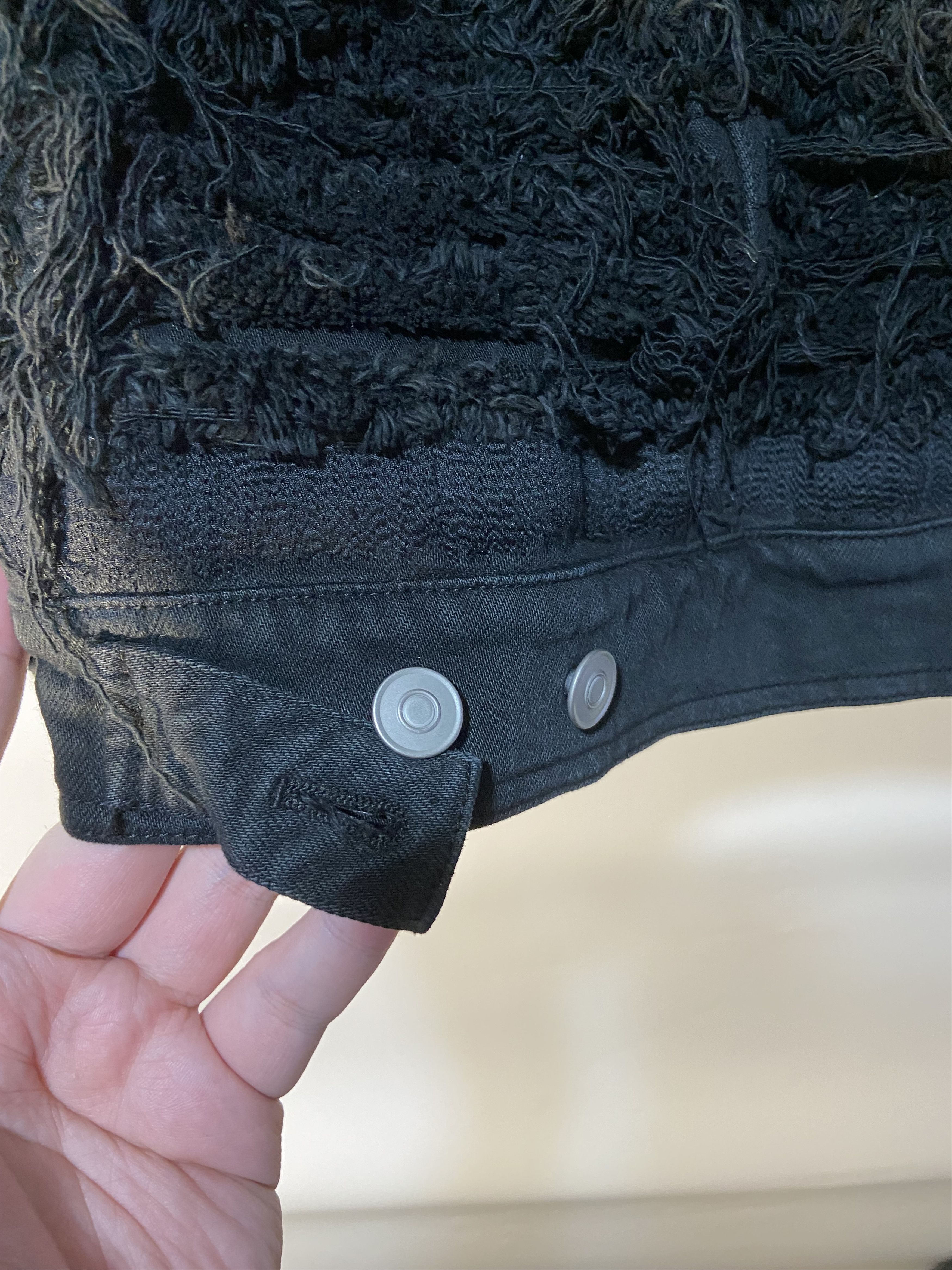 1017 ALYX 9SM 1017 A L Y X 9SM Black Shredded Denim Jacket Size US S / EU 44-46 / 1 - 4 Thumbnail