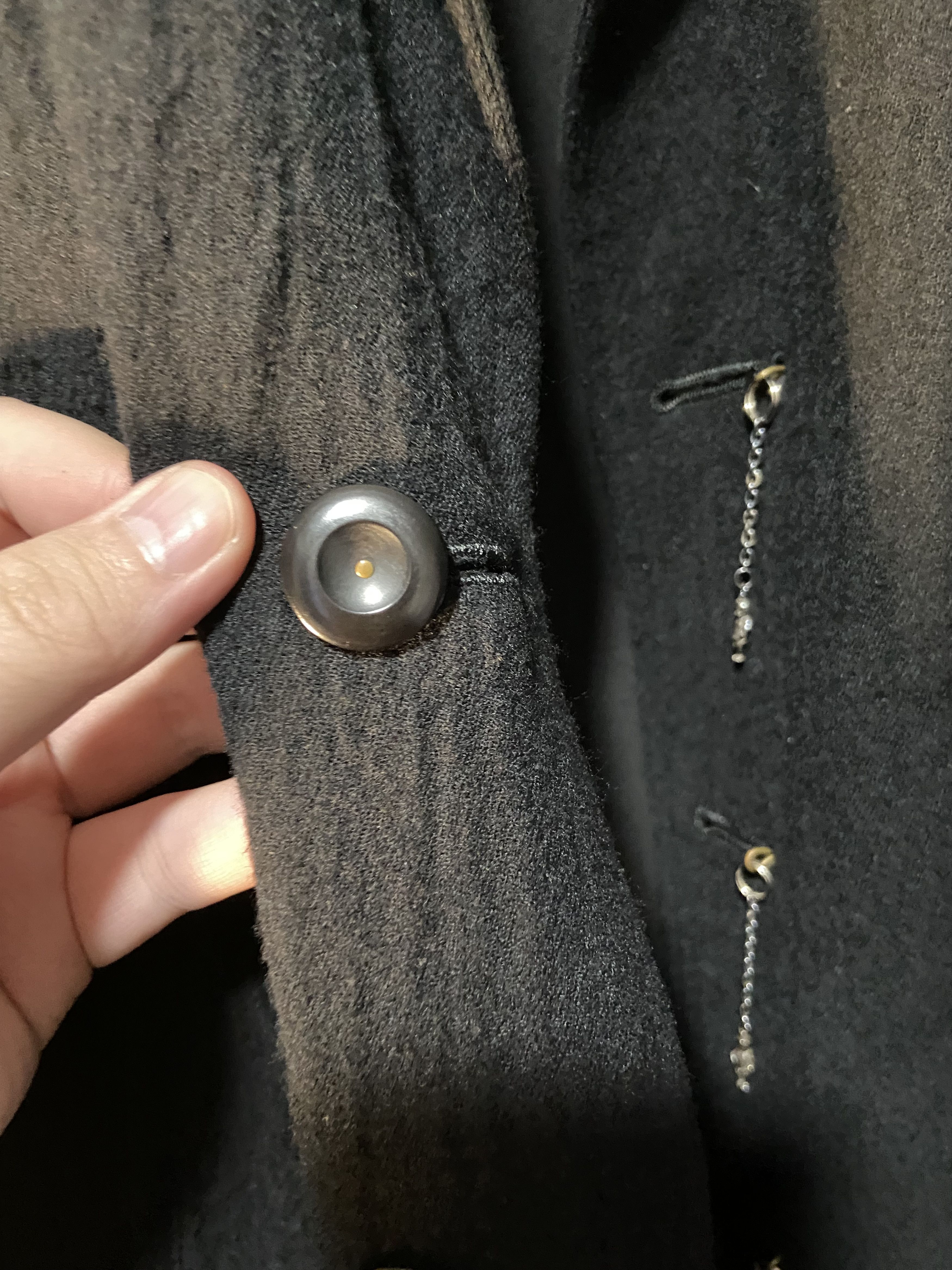 Yohji Yamamoto Yohji Yamamoto 09aw Reversible Coat with Charms Size US L / EU 52-54 / 3 - 4 Thumbnail