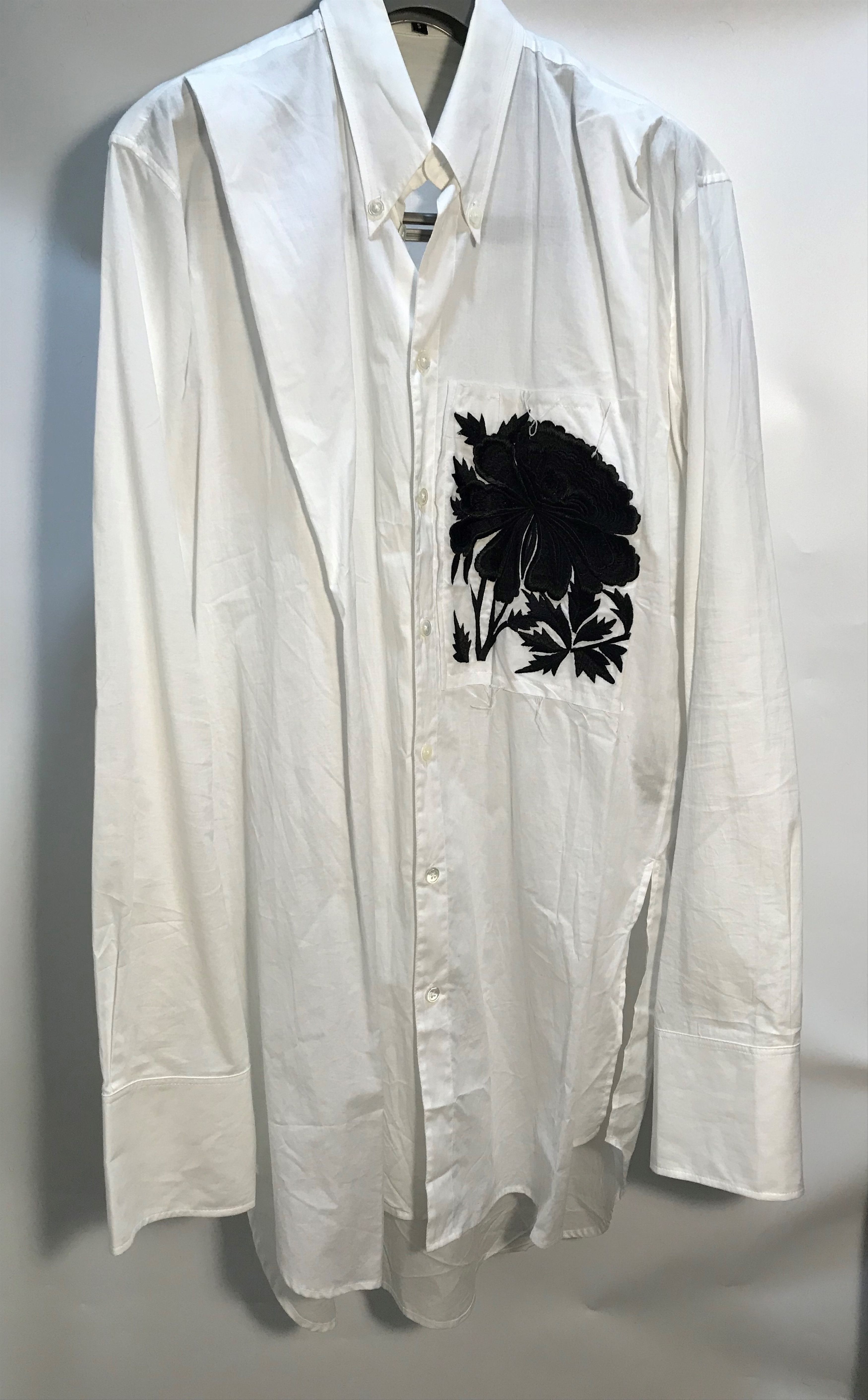 Ann Demeulemeester Ann Demeulemeester Black Flower Shirt Size US S / EU 44-46 / 1 - 2 Thumbnail