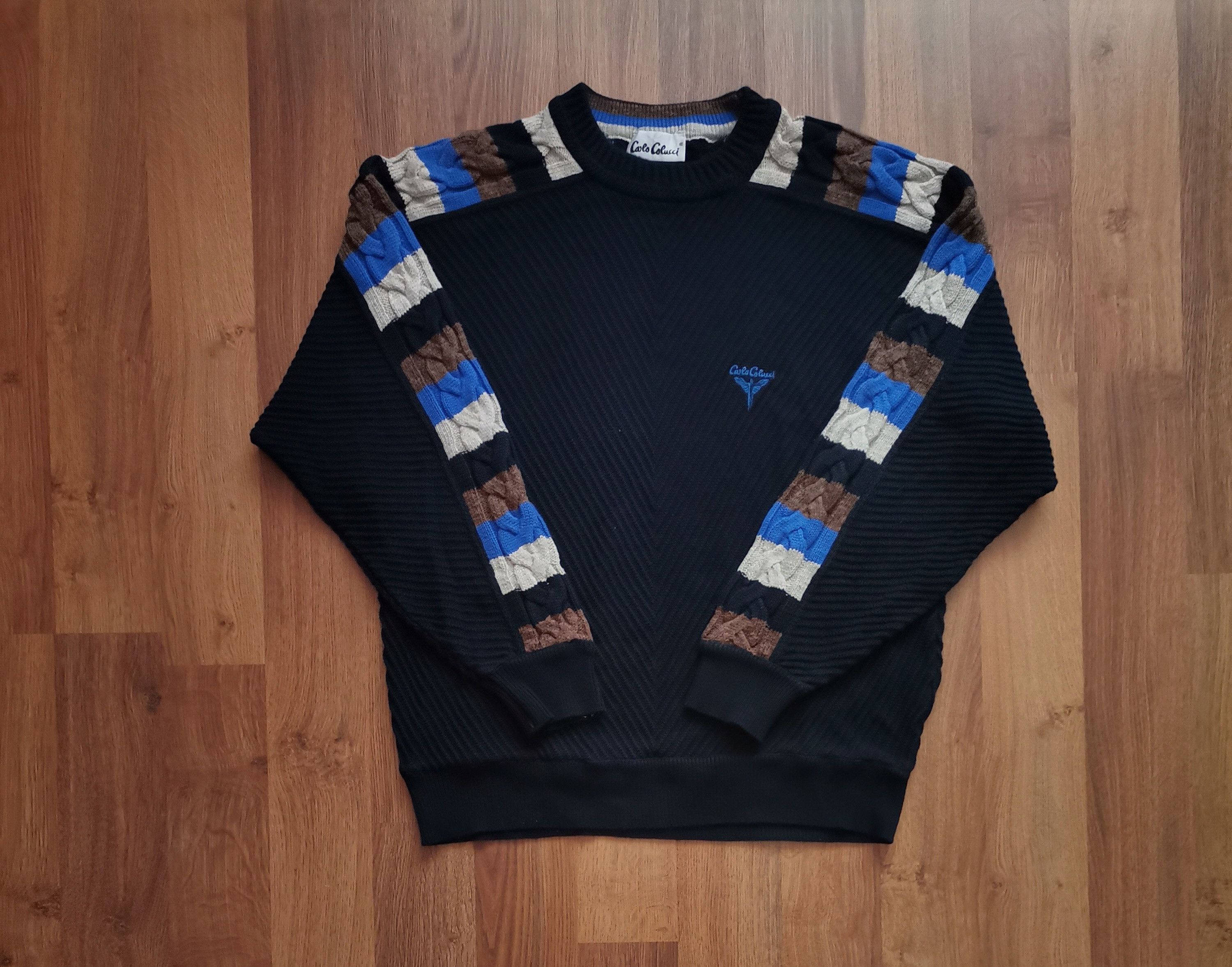 Vintage Carlo Colucci Sleeve Striped Sweater