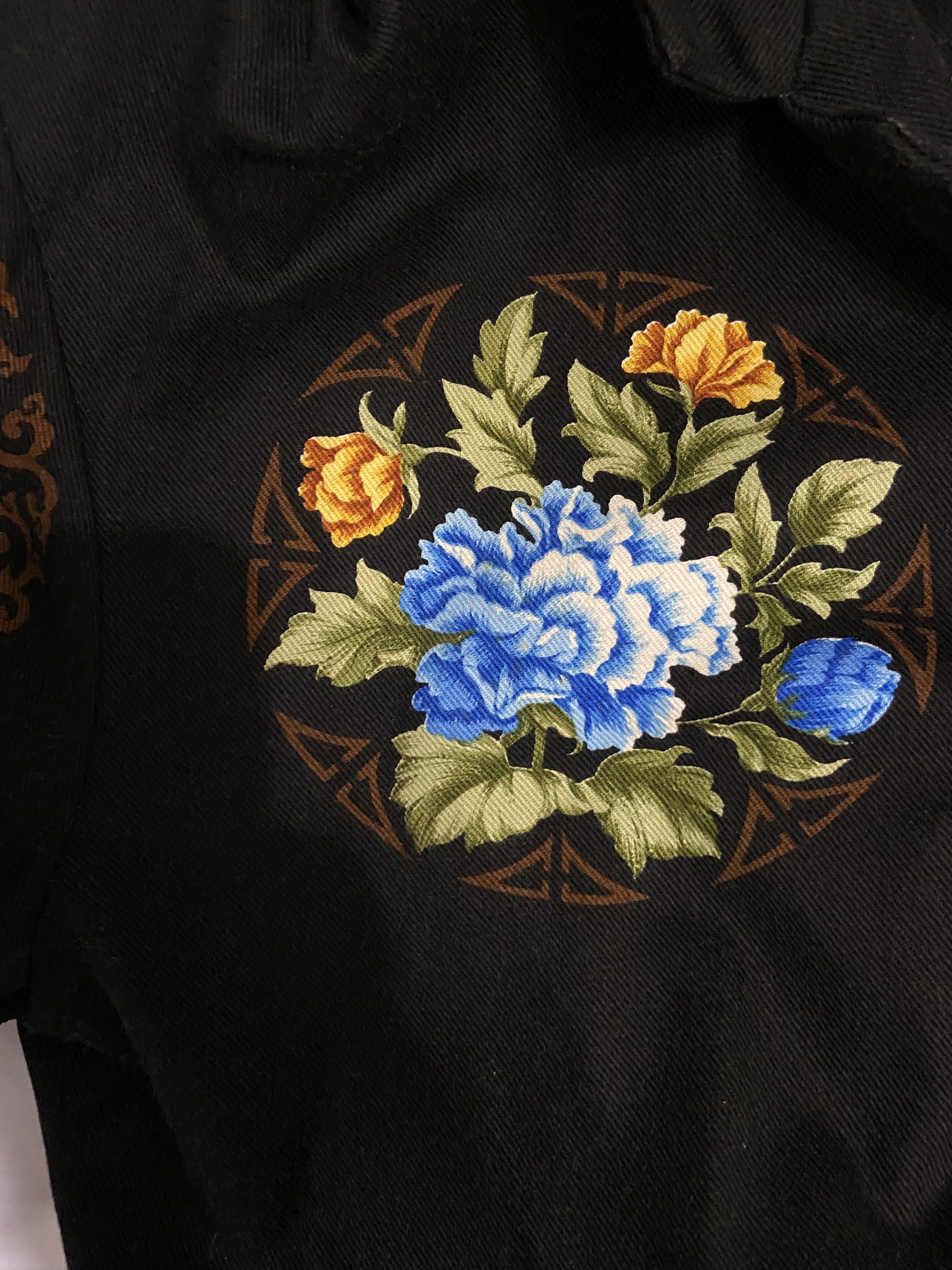Yohji Yamamoto Yohji Yamamoto 96ss Flower Print Jacket Size US M / EU 48-50 / 2 - 3 Thumbnail