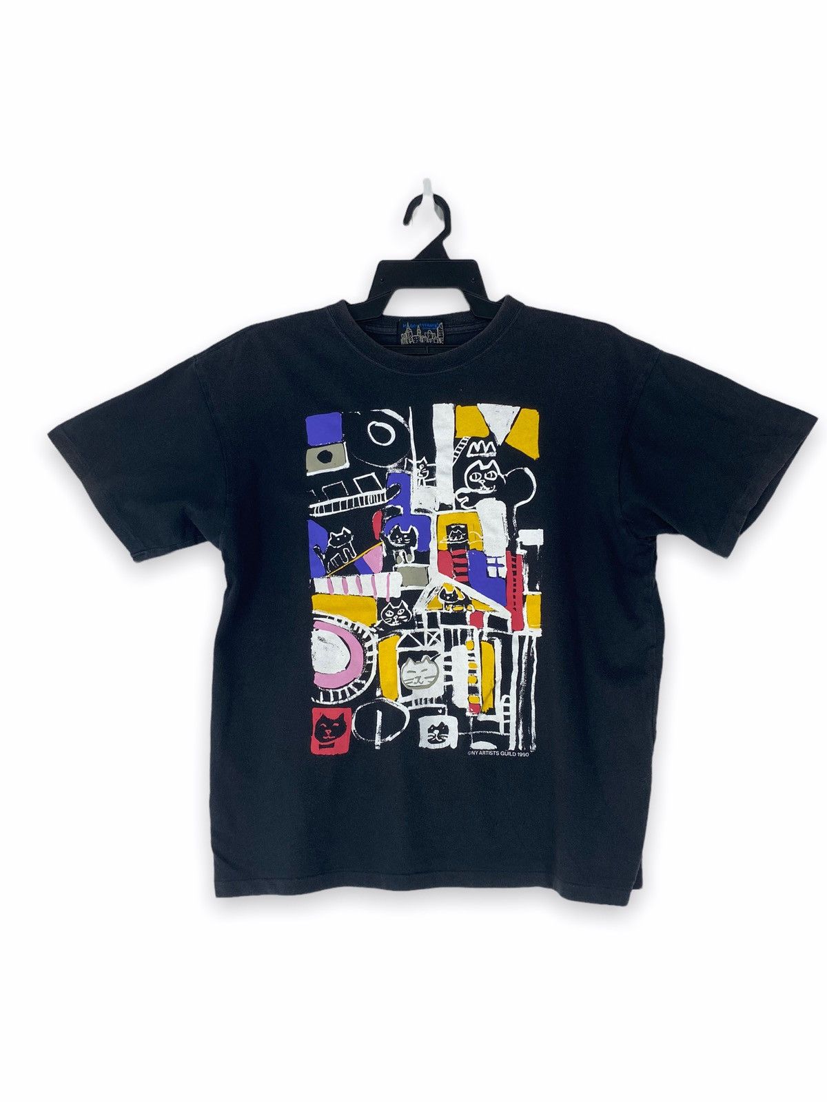 image of 1990 Ny Artist Guild Art Street Art in Black, Men's (Size Medium)
