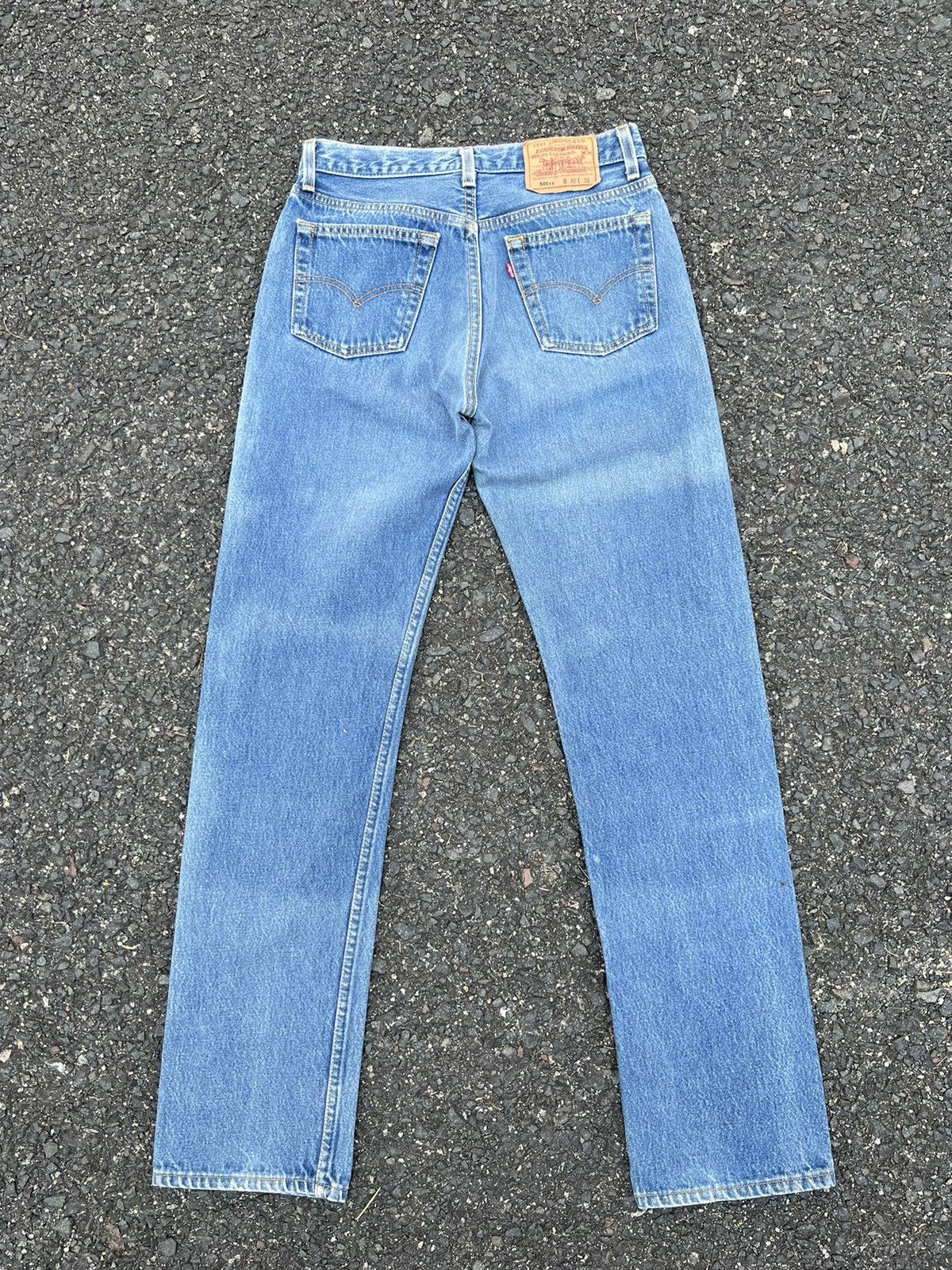 Levi's LEVIS 501 90's VINTAGE FADED COLOUR JEANS Size US 29 - 11 Thumbnail