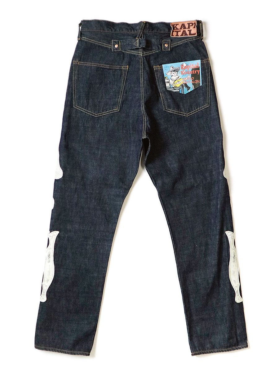 Kapital Kapital pants 12.5oz denim Mexican tuxedo 5P OKAGILLY Size US 34 / EU 50 - 2 Thumbnail