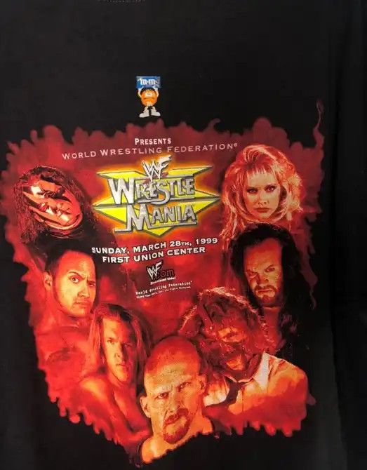 Vintage Vintage 90s WWF Wrestlemania XV T-Shirt Size US XL / EU 56 / 4 - 2 Thumbnail