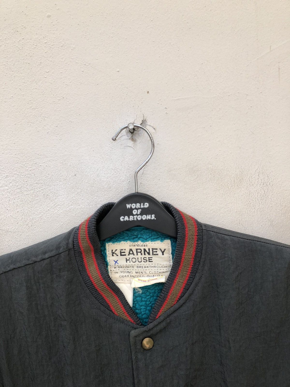 Japanese Brand × Vintage Vintage 90s Kearney House Japan Fleece Line Bomber Jacket Size US L / EU 52-54 / 3 - 9 Thumbnail