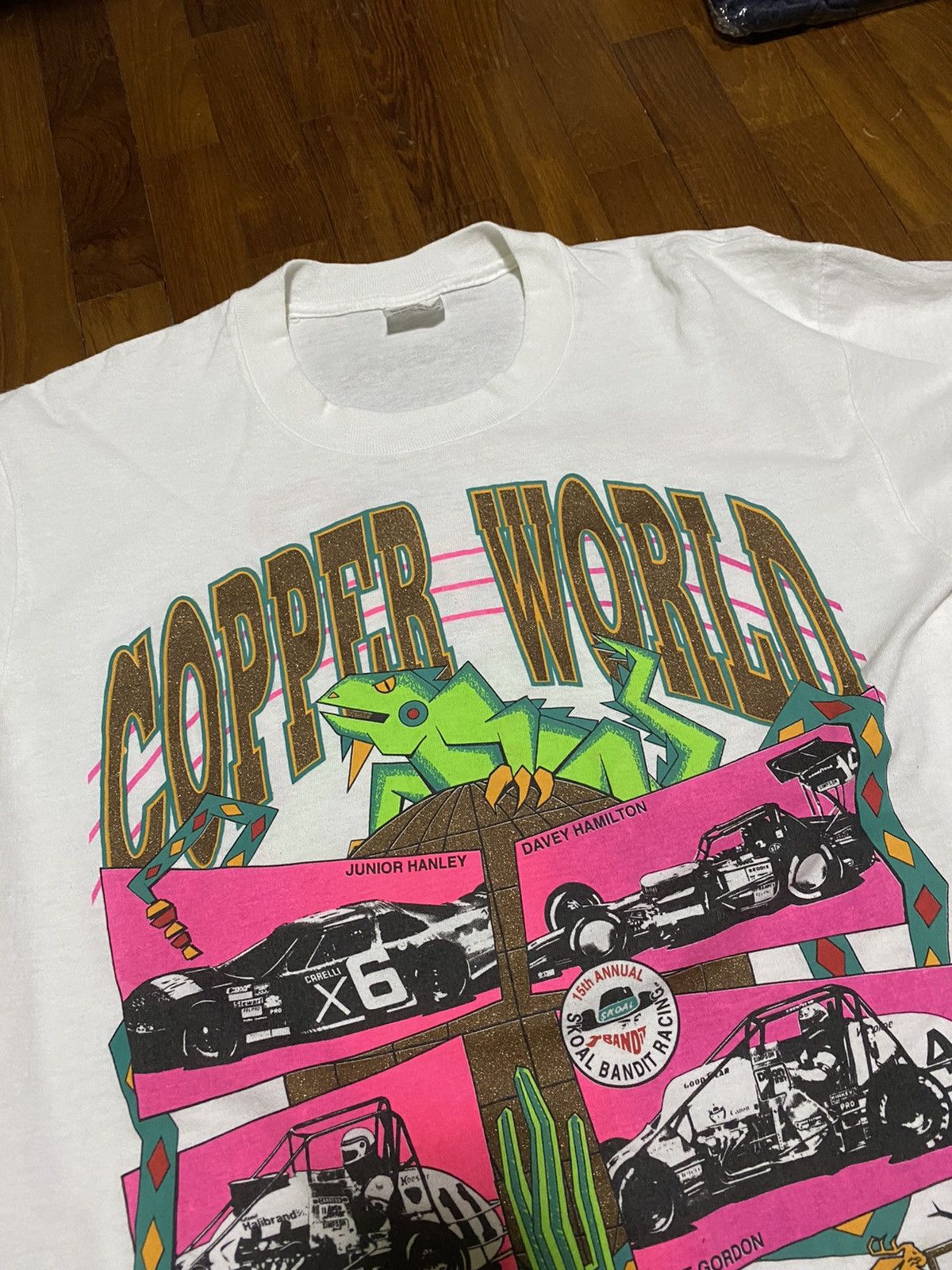 Vintage RARE Vintage '92 Copper World Pheonix Jeff Gordan Racing Tee Size US M / EU 48-50 / 2 - 3 Thumbnail