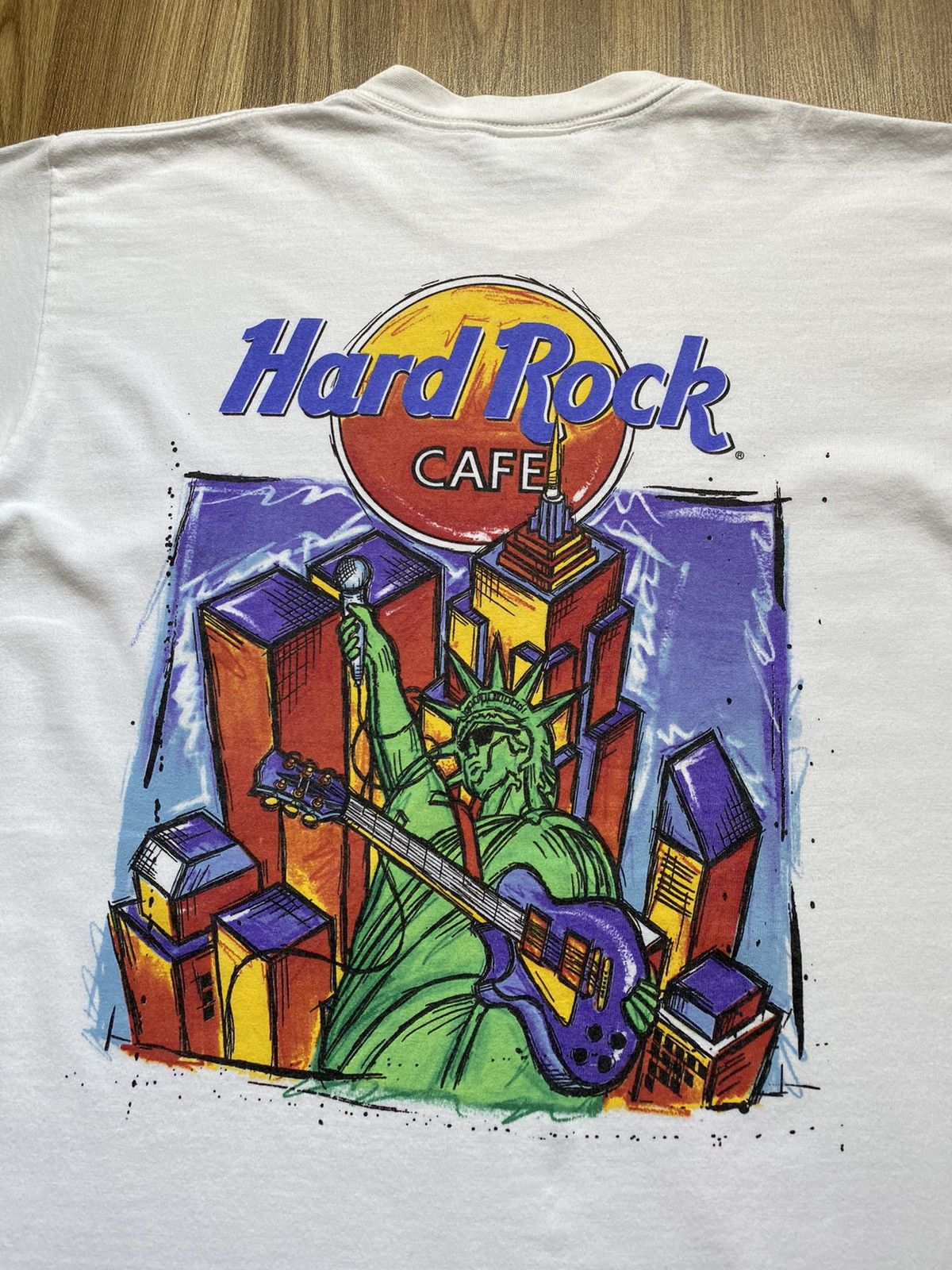 Hard Rock Cafe Vintage Y2K Hard Rock Cafe New York City Art T Shirt Stussy Size US M / EU 48-50 / 2 - 2 Thumbnail
