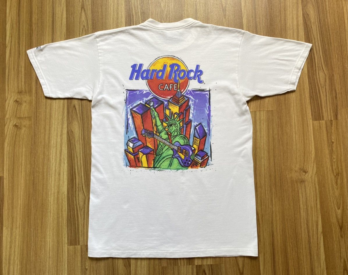 Hard Rock Cafe Vintage Y2K Hard Rock Cafe New York City Art T Shirt Stussy Size US M / EU 48-50 / 2 - 1 Thumbnail
