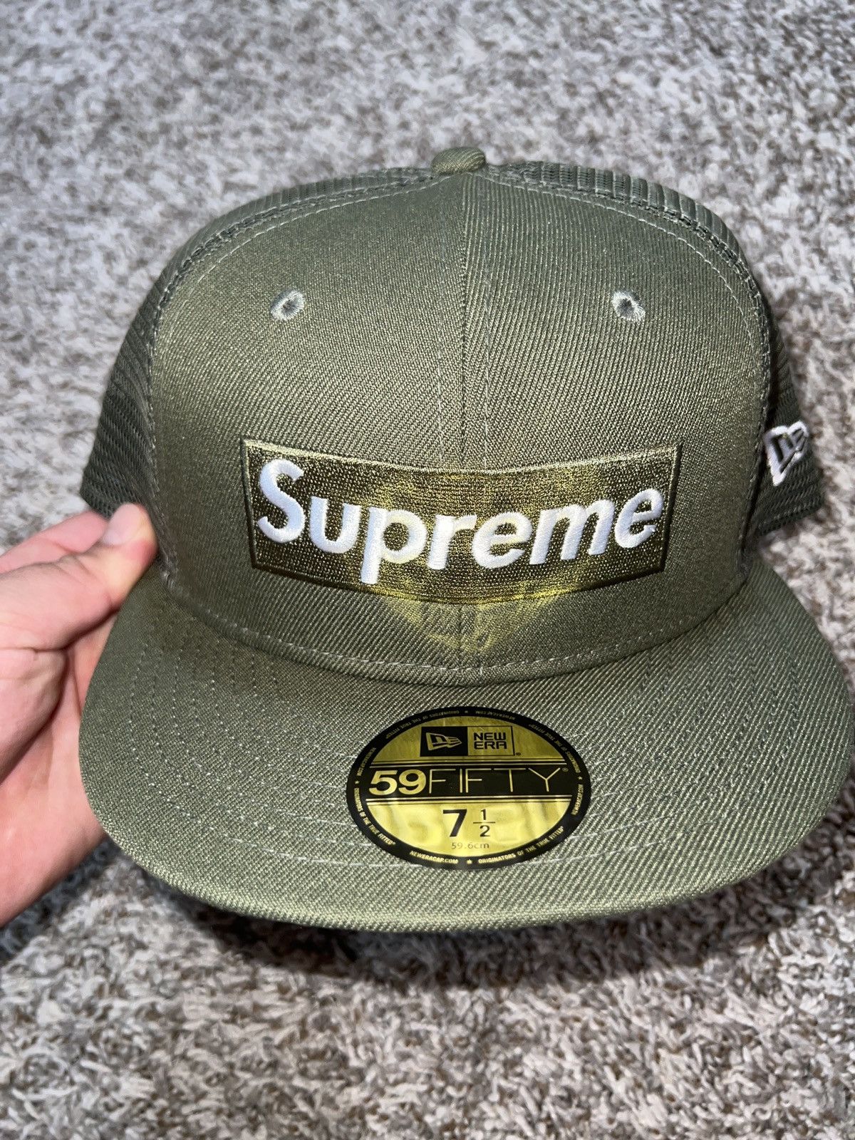 Supreme Mesh Box Logo Hat | Grailed