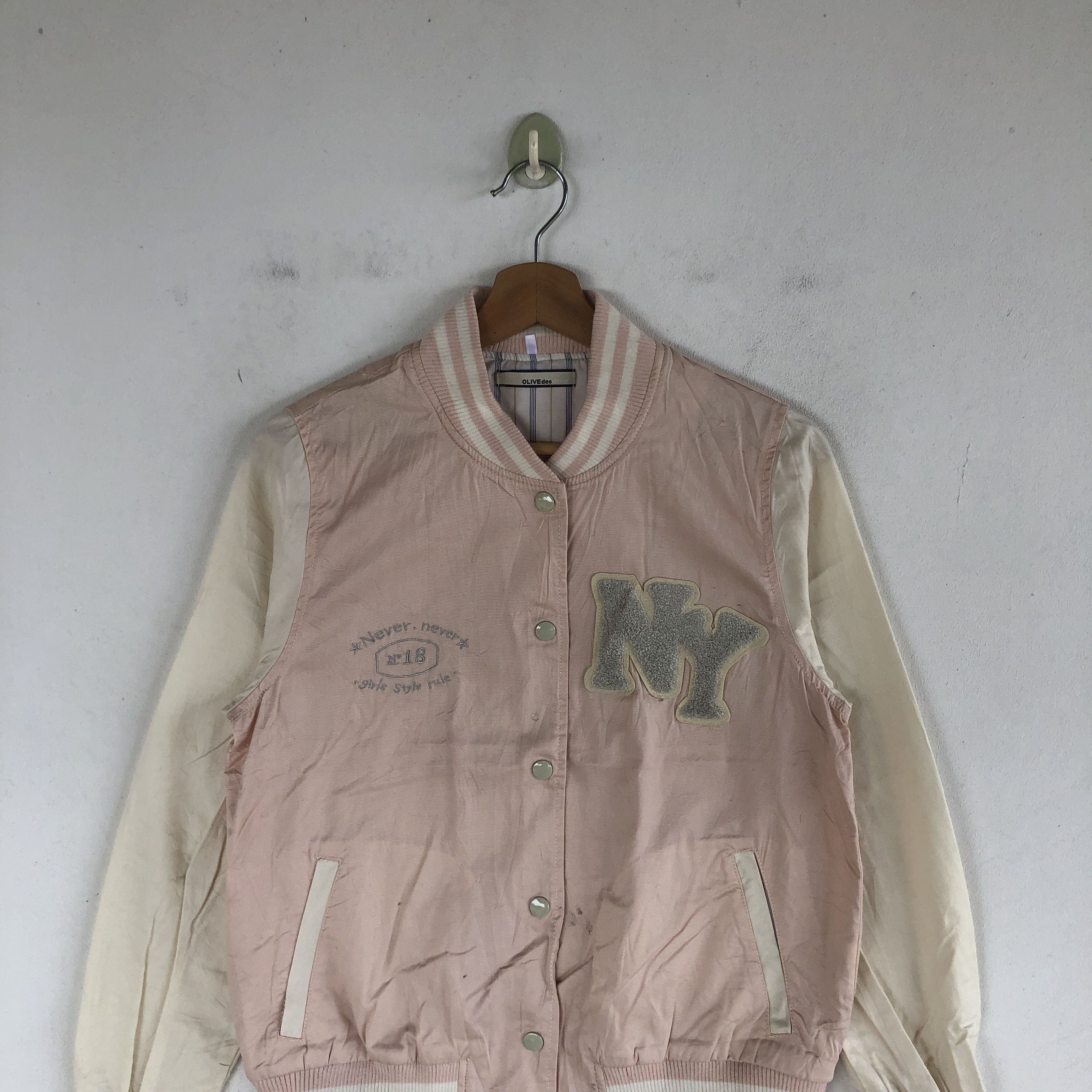 Japanese Brand × Vintage Vintage NY Letterman Varsity Jackets Japanese Wool Jacket Size US XS / EU 42 / 0 - 3 Thumbnail