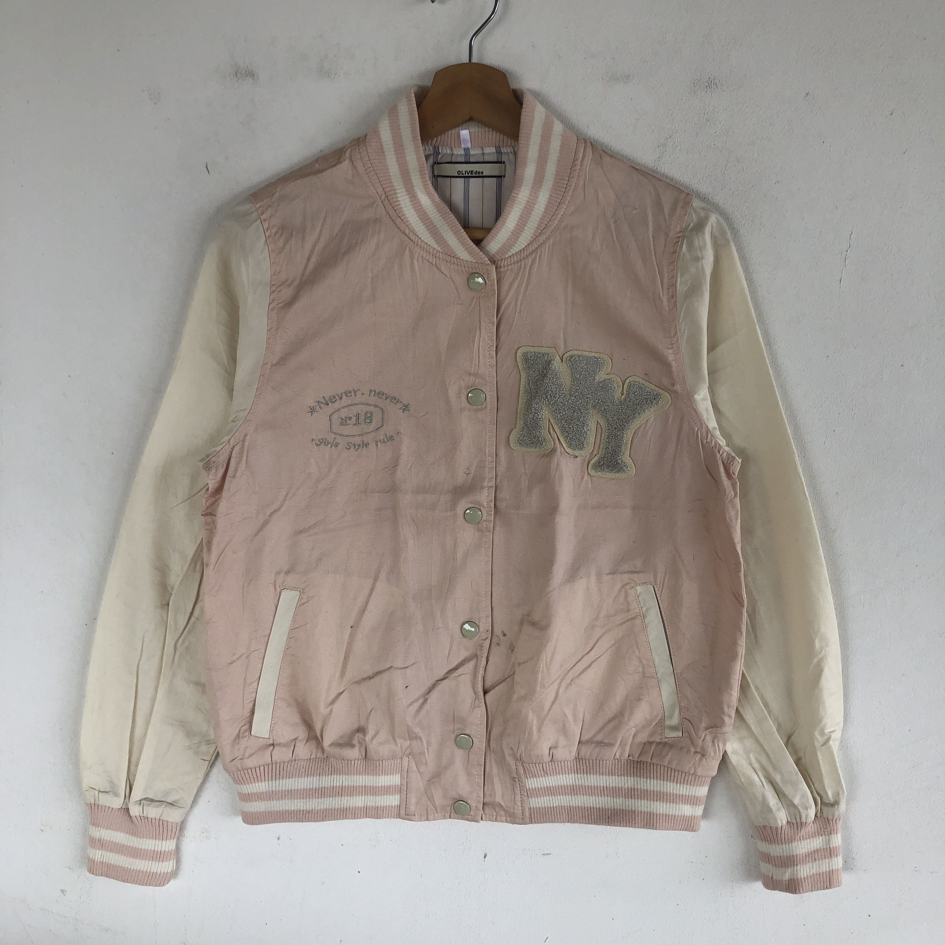 Japanese Brand × Vintage Vintage NY Letterman Varsity Jackets Japanese Wool Jacket Size US XS / EU 42 / 0 - 4 Thumbnail