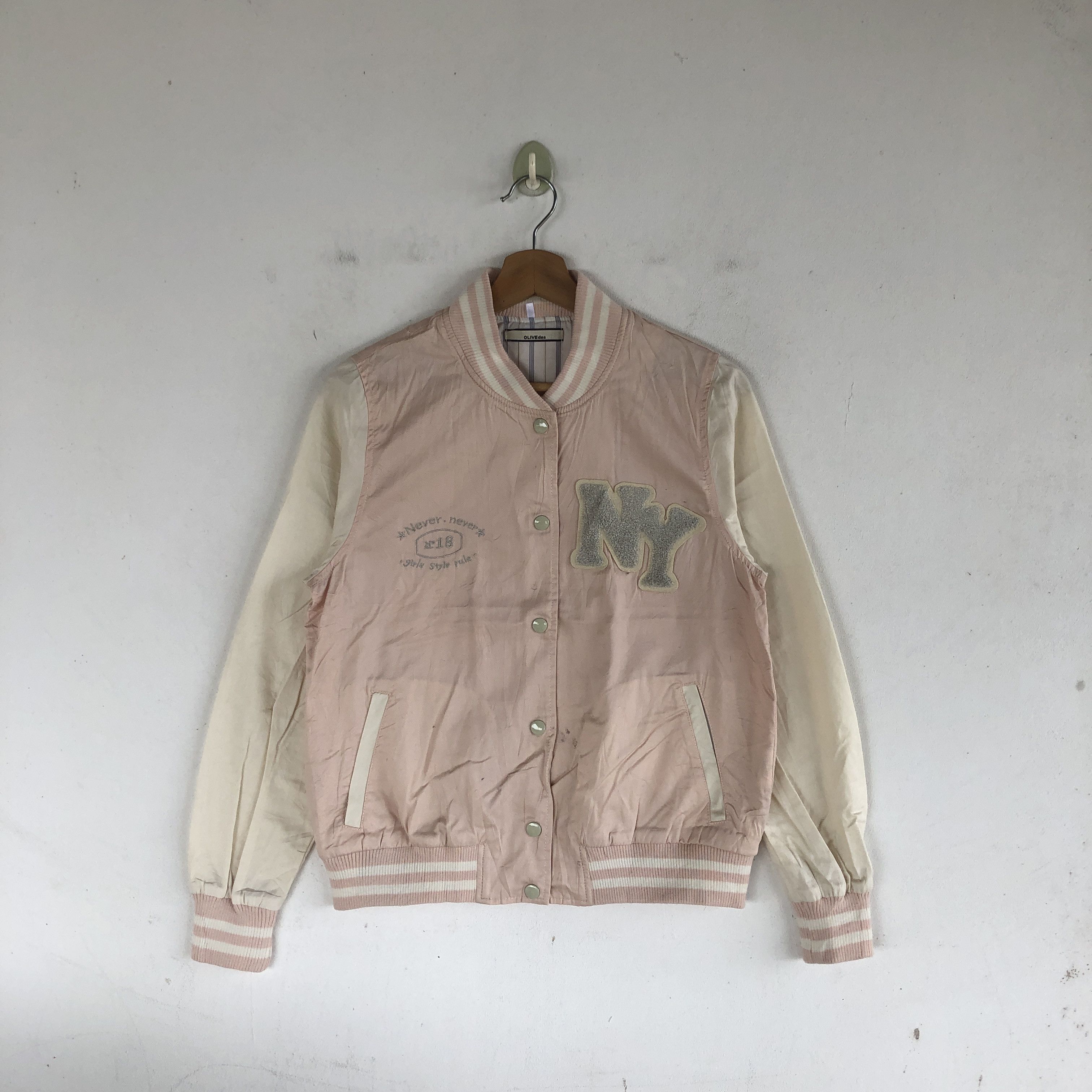 Japanese Brand × Vintage Vintage NY Letterman Varsity Jackets Japanese Wool Jacket Size US XS / EU 42 / 0 - 1 Thumbnail