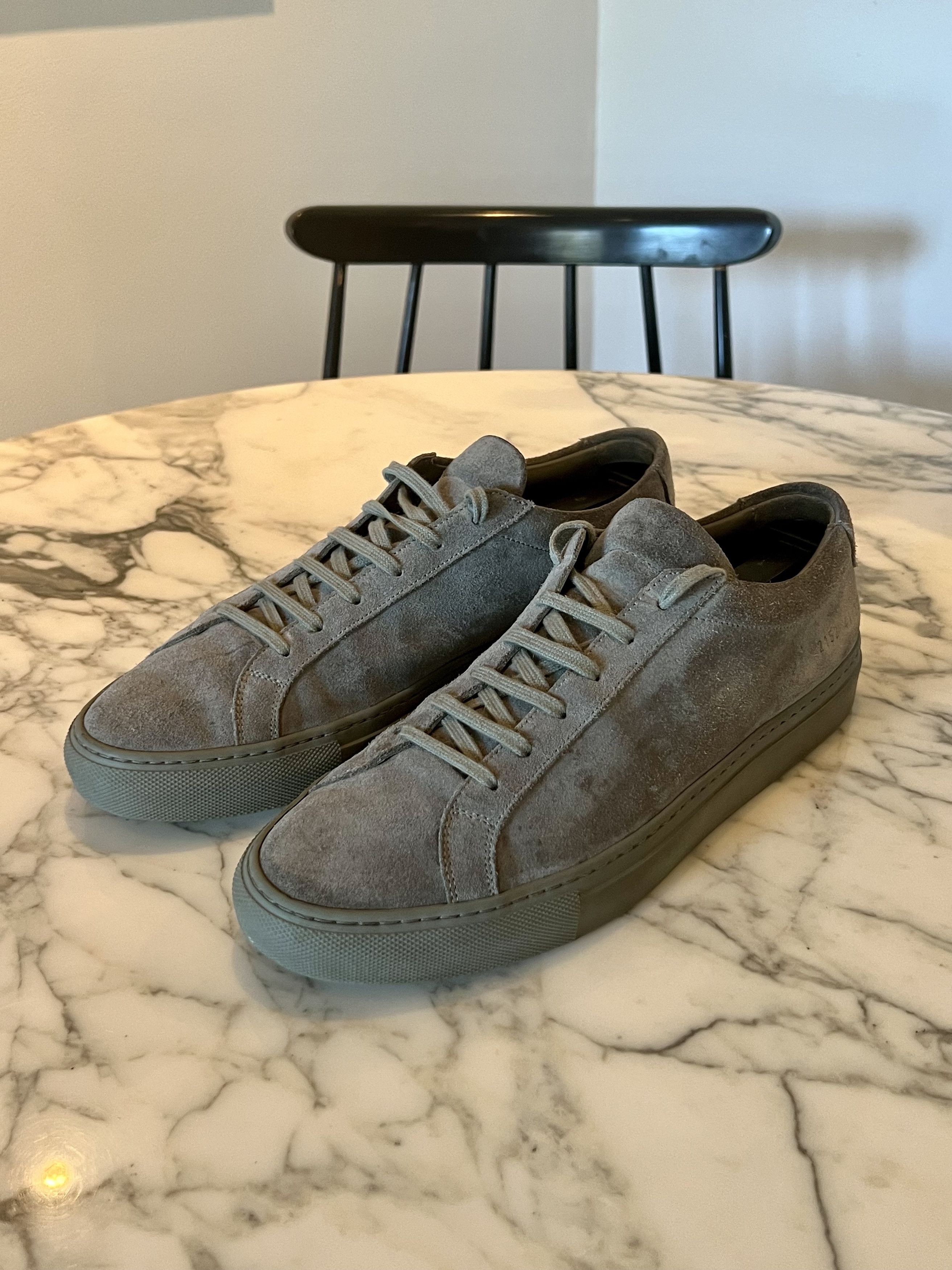 Common Projects Achilles Low Gray Suede | Grailed