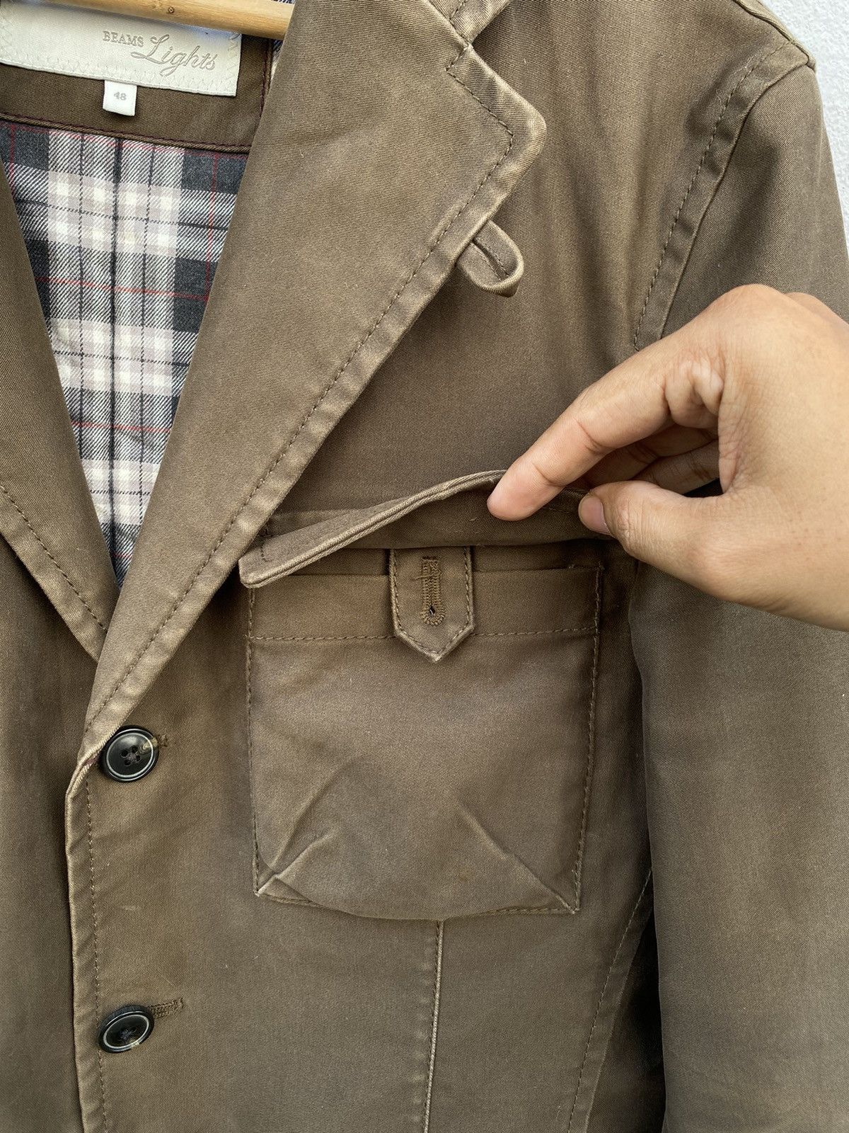 Beams Plus 💥BEAMS LIGHT Multipockets 2ways Coat/Blazer Rare Design Size 46S - 7 Thumbnail