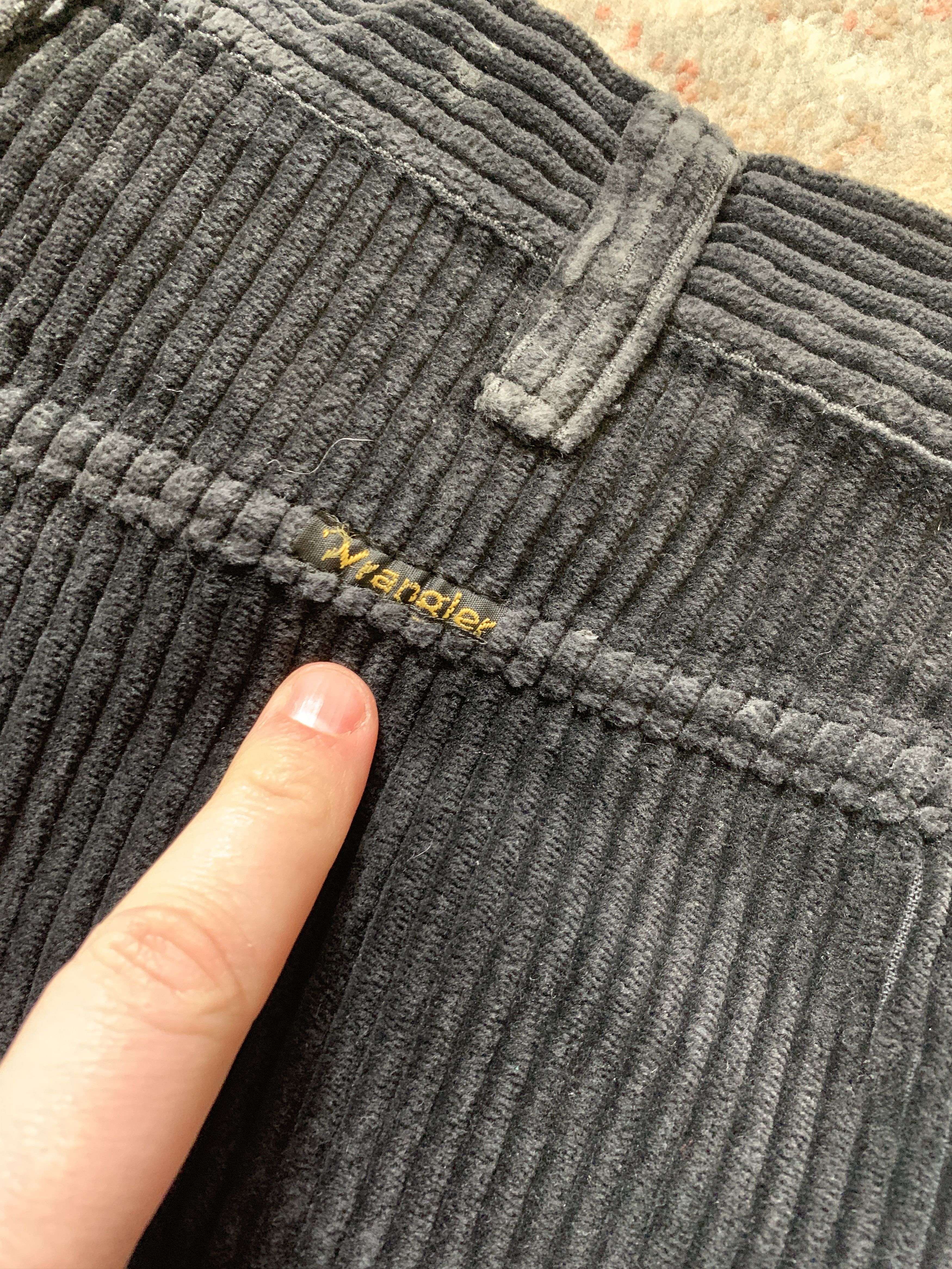 Vintage Rare Wrangler Velvet Pants Made In Belgium Size US 33 - 11 Thumbnail