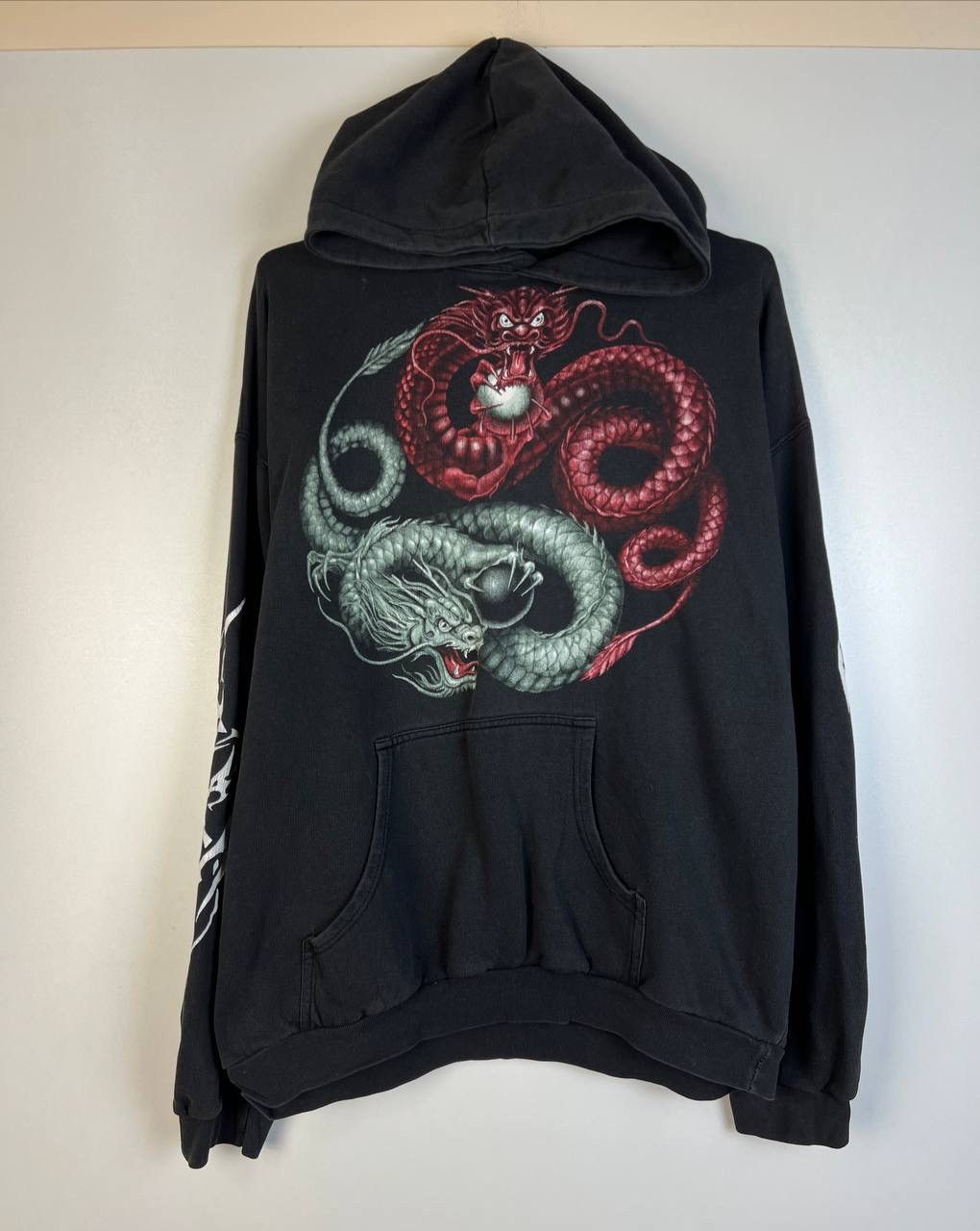 Dragon crazy vintage hoodie size XL