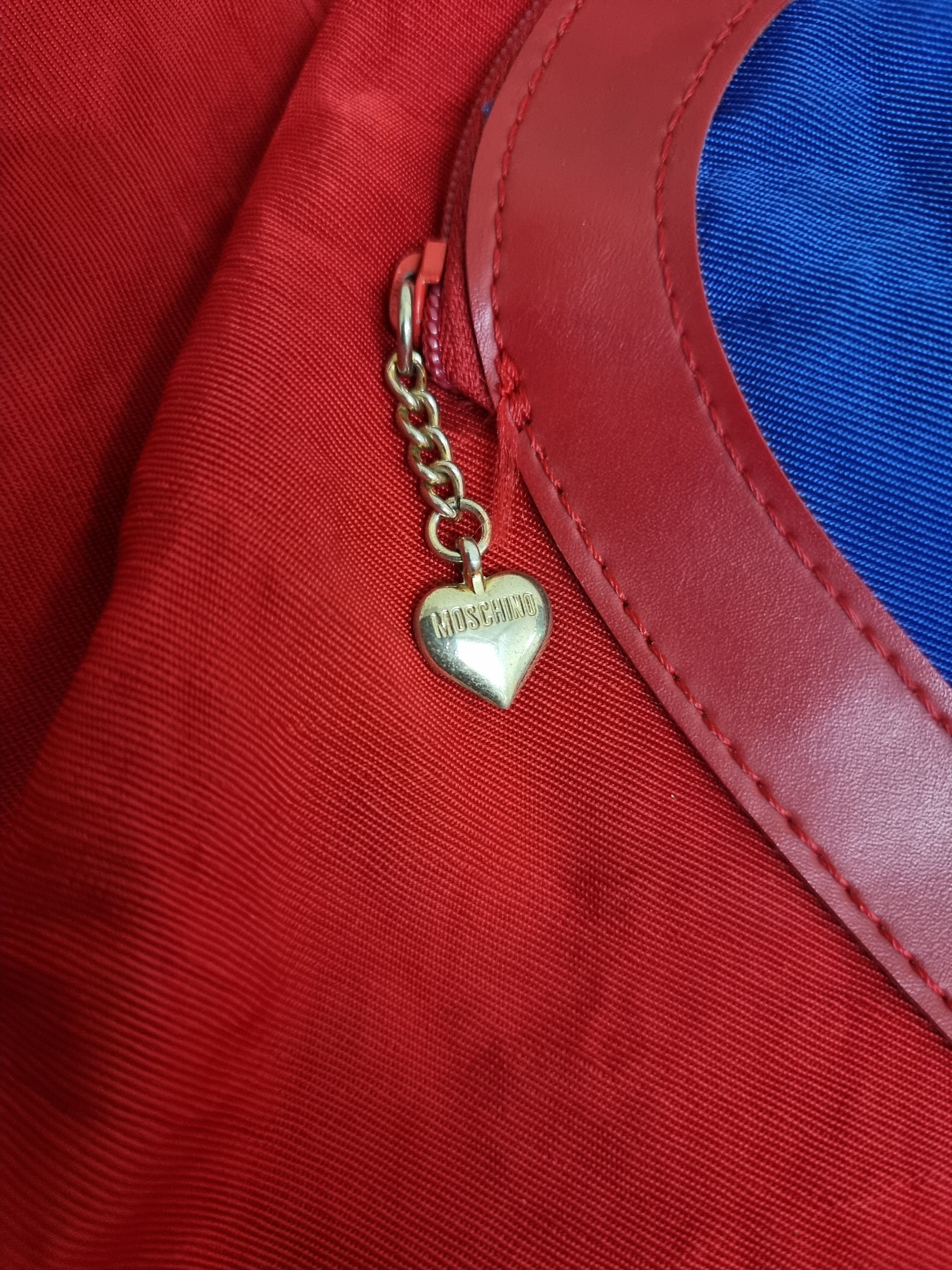 Japanese Brand × Moschino Vtg Moschino by Maruem Japan heart bucket sling bag Size ONE SIZE - 8 Thumbnail