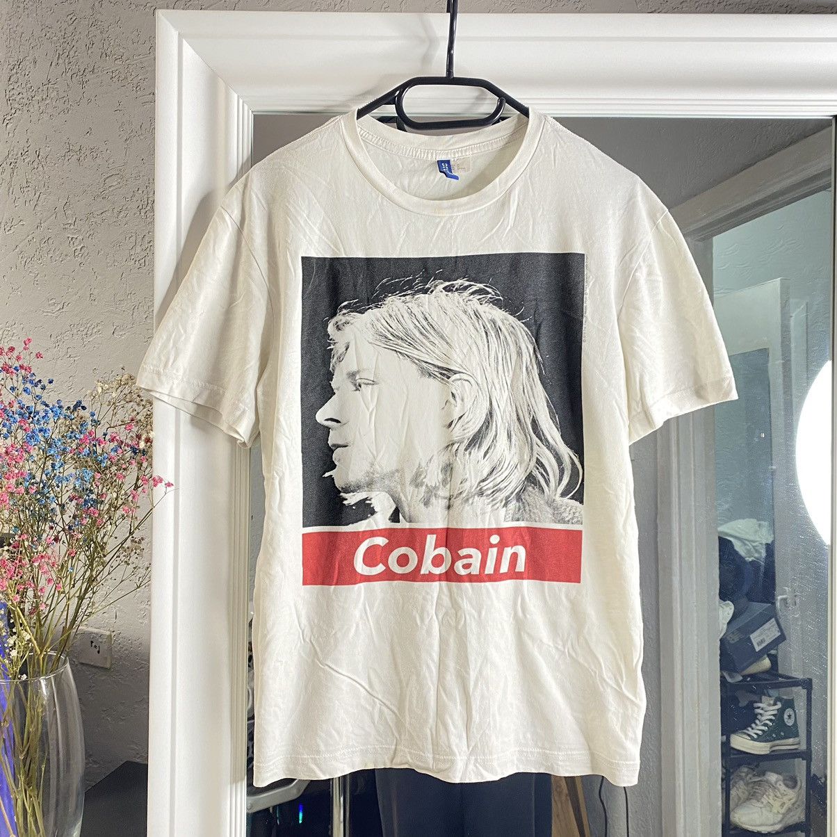 Band Tees AWESOME RARE NIRVANA KURT COBAIN FACE ART T SHIRT Size US M / EU 48-50 / 2 - 1 Thumbnail
