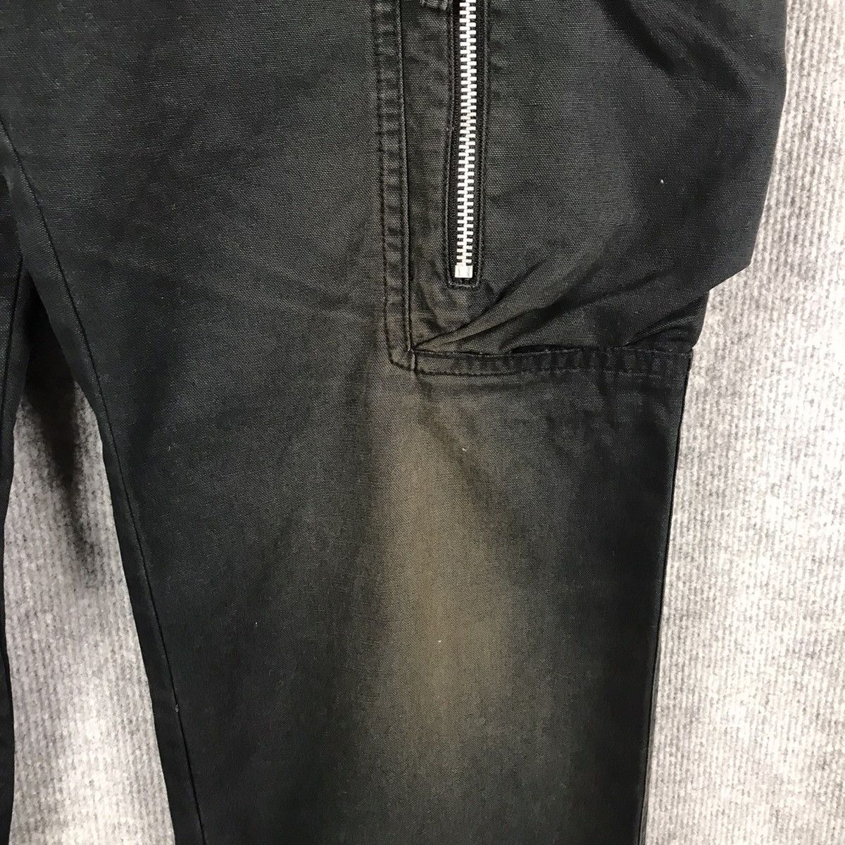 Cesore Mio Black Cargo Multi Pocket faded pant