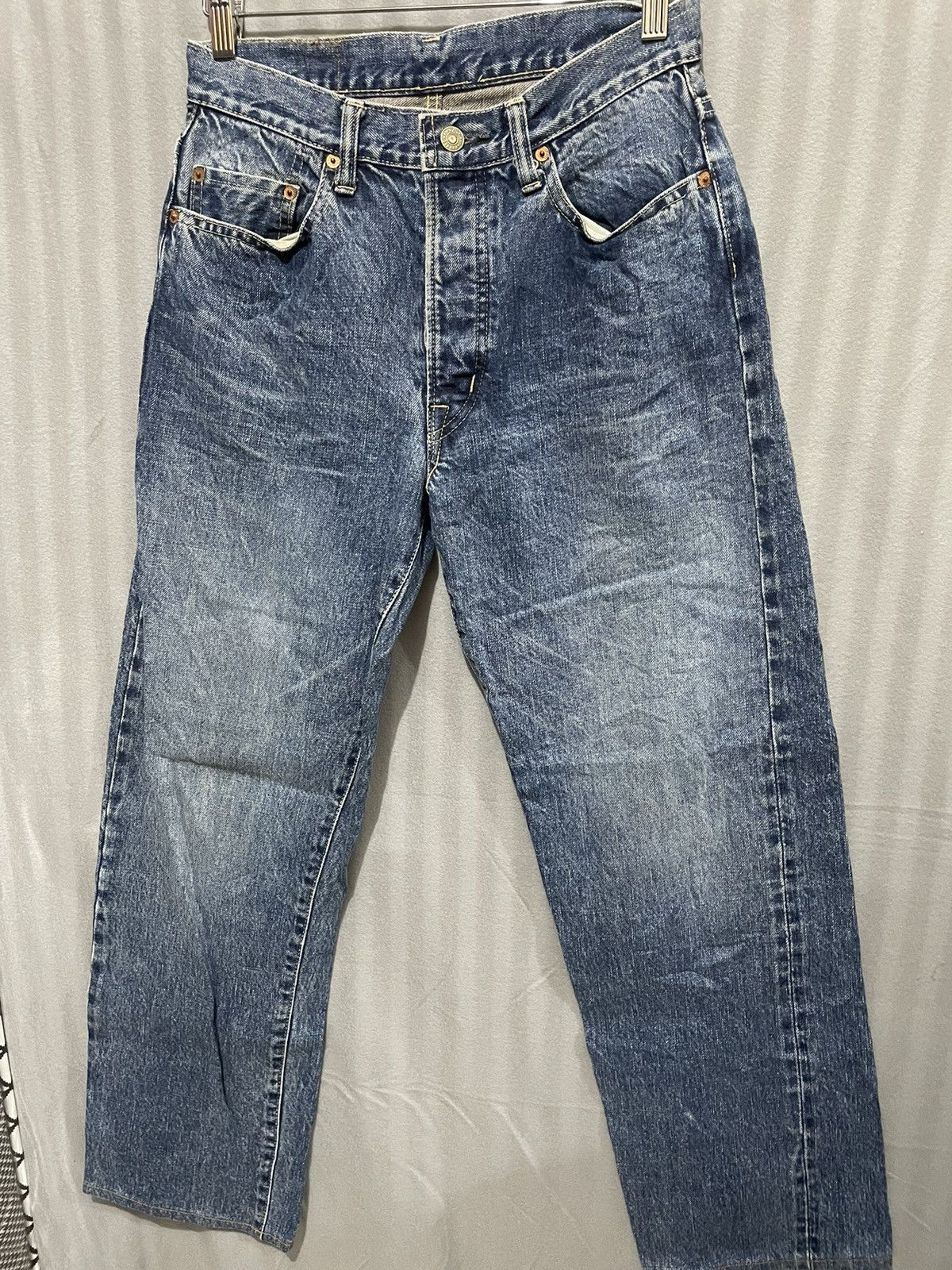 Vintage Rare Vintage HR Market by Iron Heart Selvaged Slubby Jeans Size US 29 - 3 Thumbnail