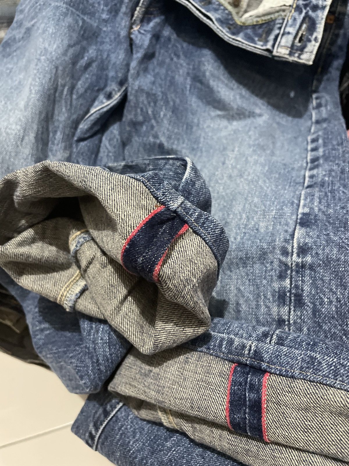 Vintage Rare Vintage HR Market by Iron Heart Selvaged Slubby Jeans Size US 29 - 10 Thumbnail