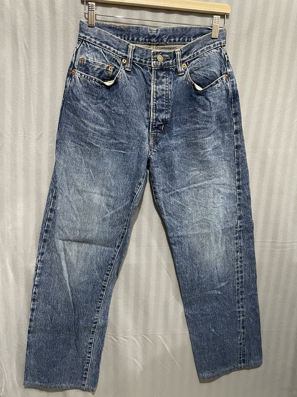Vintage Rare Vintage HR Market by Iron Heart Selvaged Slubby Jeans Size US 29 - 2 Thumbnail
