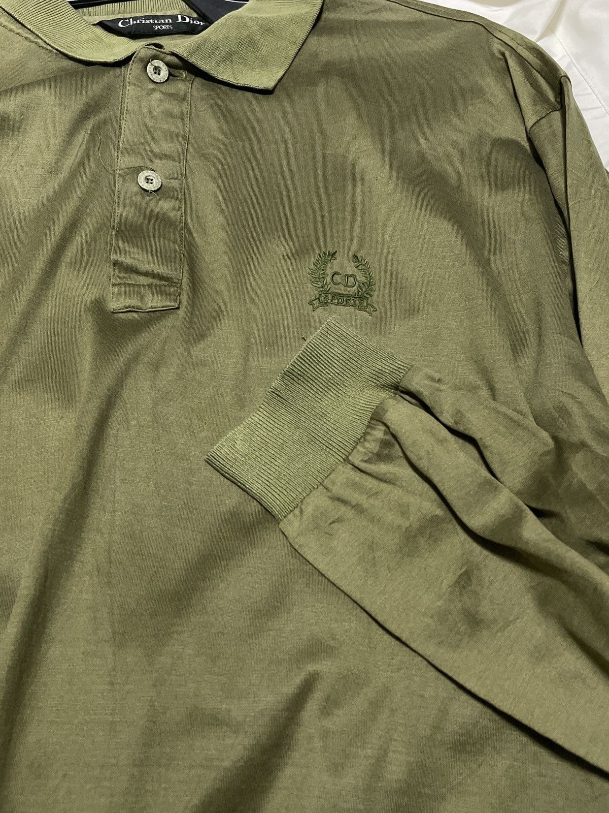Christian Dior Monsieur × Vintage Vintage Christian Dior Sport Long Sleeve Tee Size US L / EU 52-54 / 3 - 4 Thumbnail