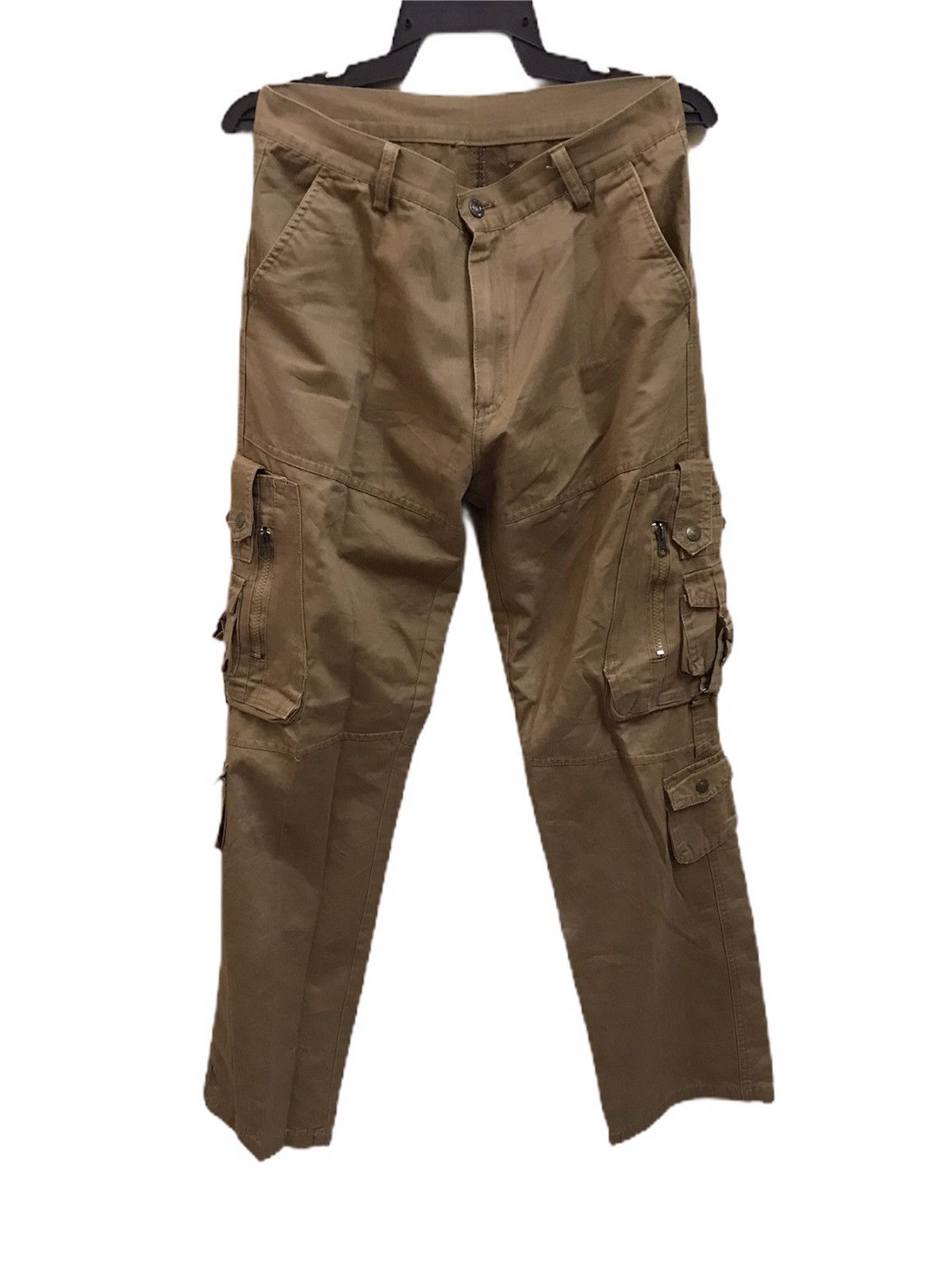 image of Workers Cargo Pants Multi Pocket Size 31X30.5 in Khaki, Men's