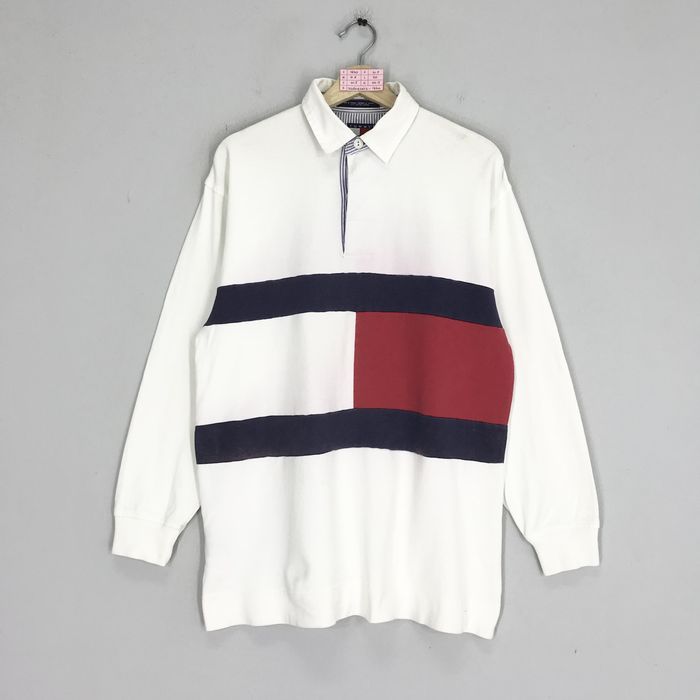 Vintage tommy hilfiger rugby hot sale shirt