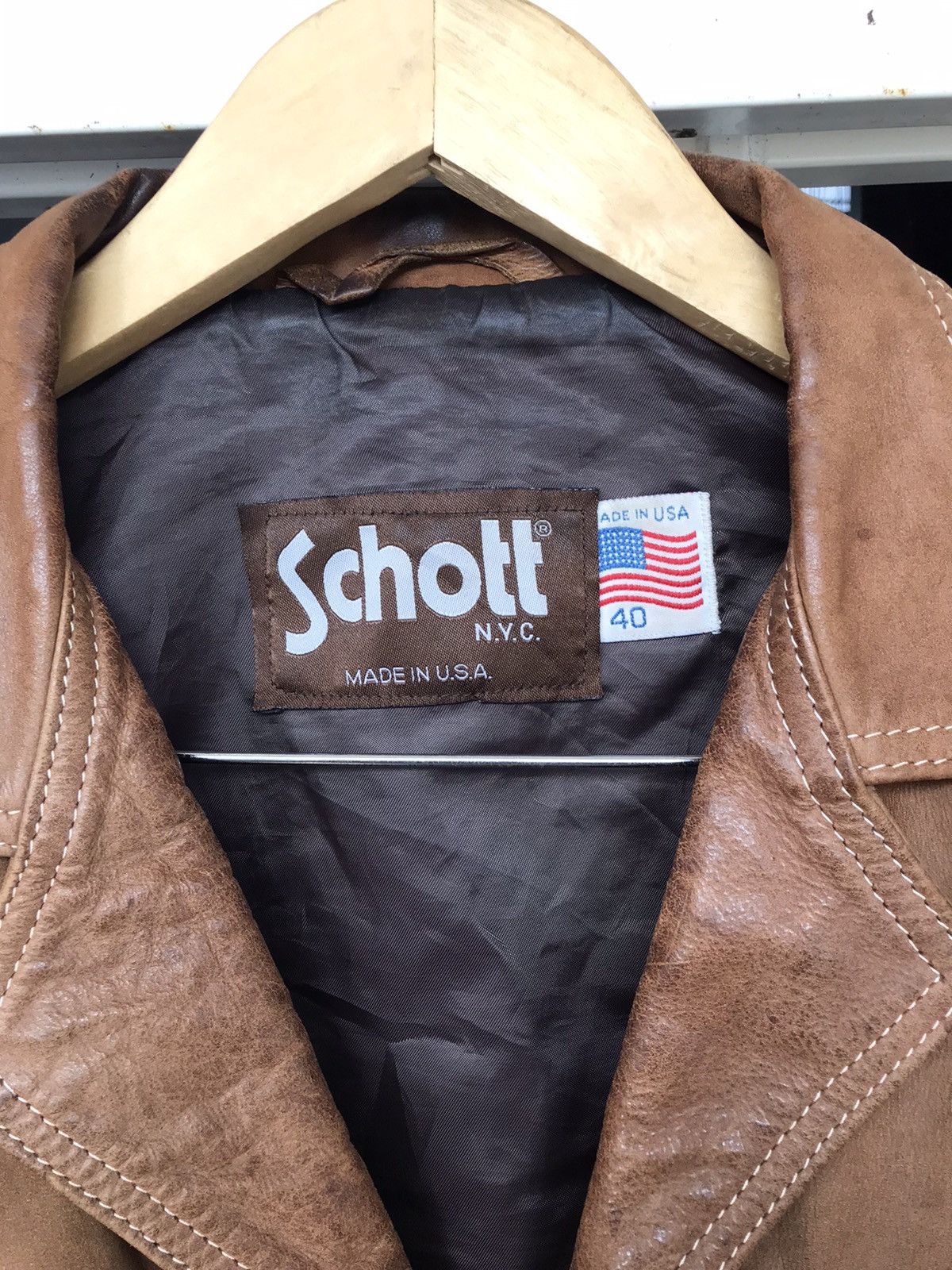 Schott × Vintage Vintage Schott Leather Jacket Size US M / EU 48-50 / 2 - 11 Thumbnail