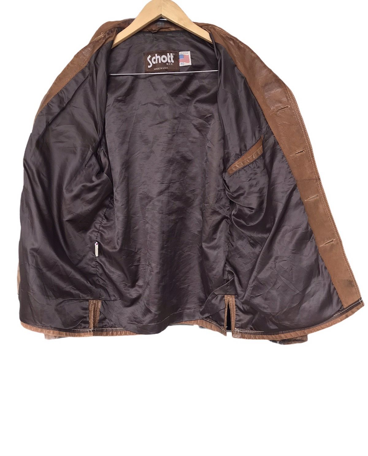 Schott × Vintage Vintage Schott Leather Jacket Size US M / EU 48-50 / 2 - 3 Thumbnail