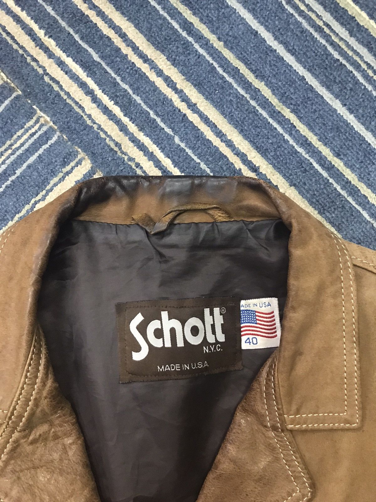 Schott × Vintage Vintage Schott Leather Jacket Size US M / EU 48-50 / 2 - 10 Thumbnail