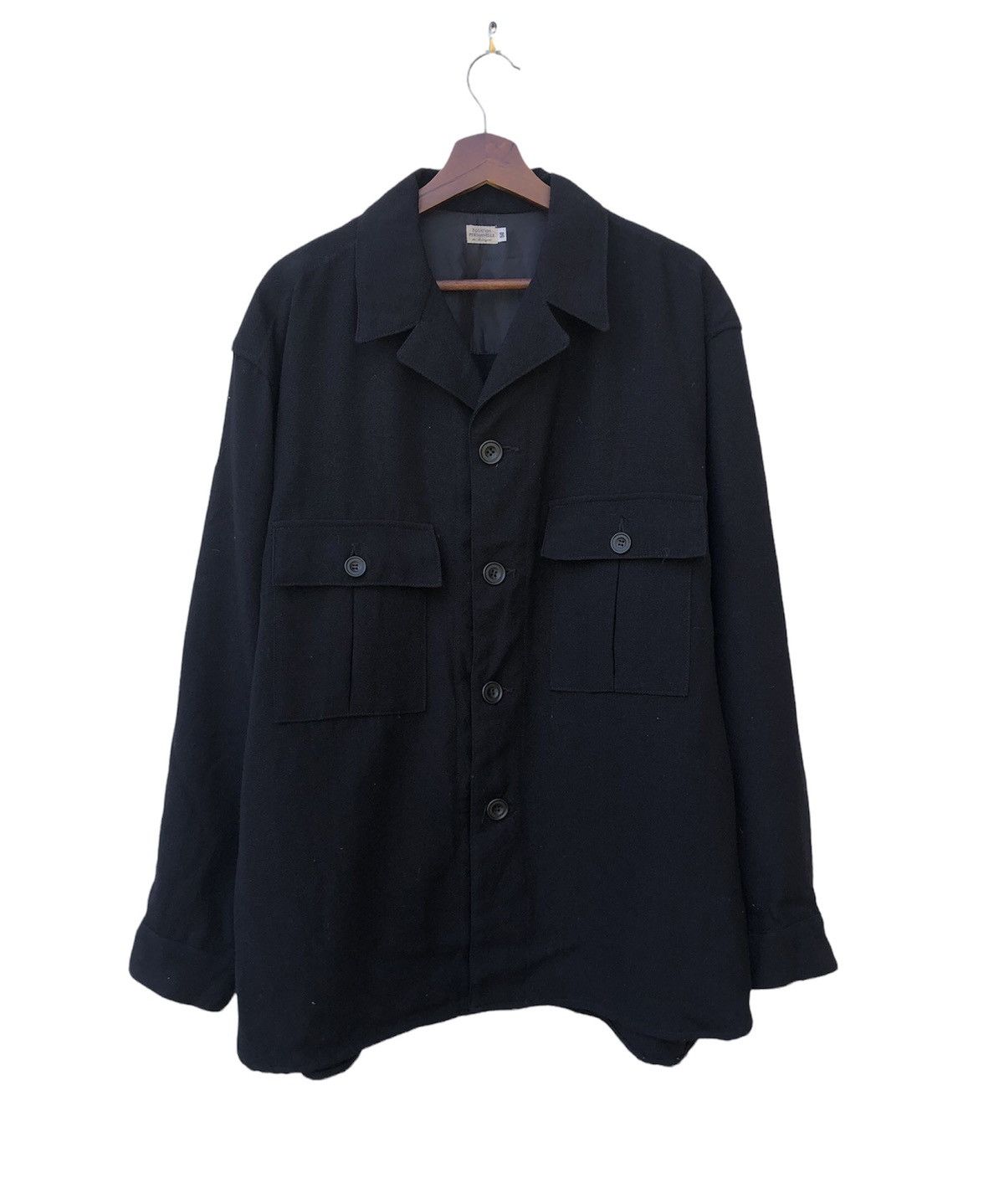 Japanese Brand Japanese Brand Double Breast 100% Wool Jacket Made In Japan Size US XL / EU 56 / 4 - 1 Thumbnail