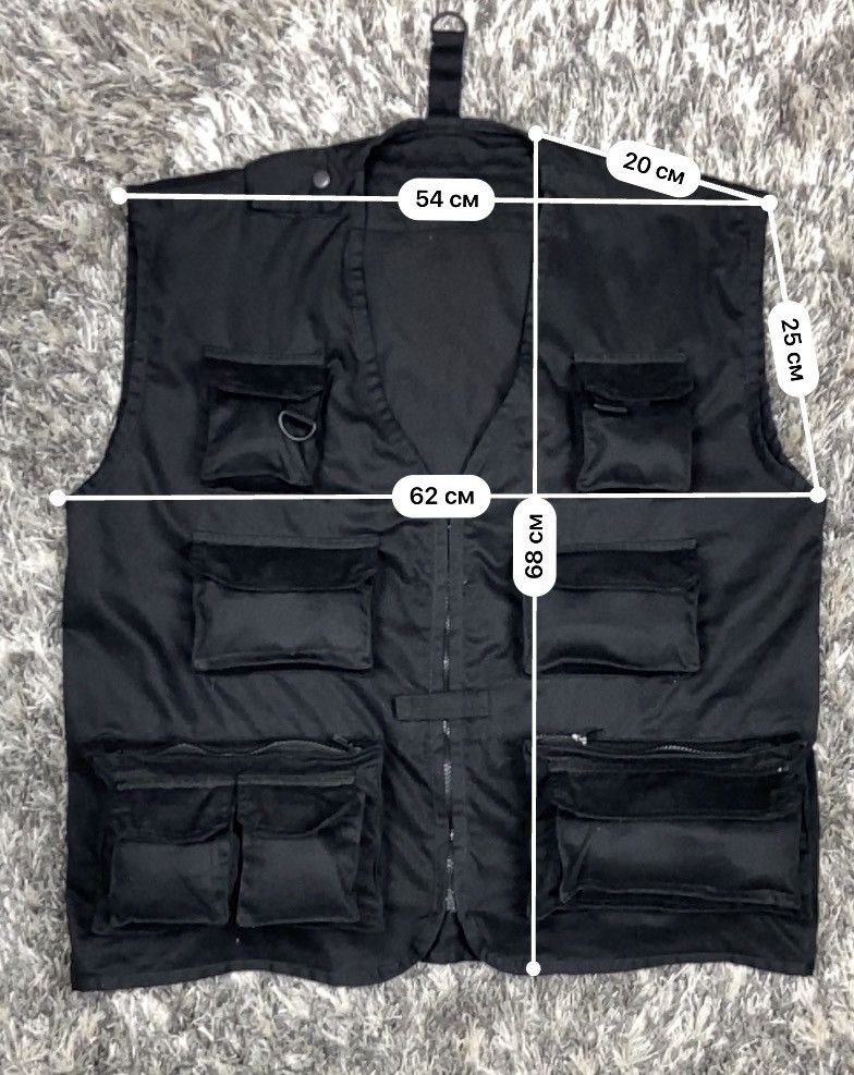 ARCHIVE BAGGY PUFF MULTIPOCKET UTILITY BONDAGE VEST - № 2086