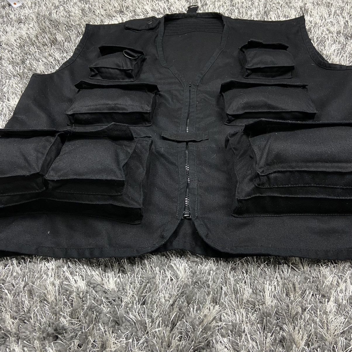 ARCHIVE BAGGY PUFF MULTIPOCKET UTILITY BONDAGE VEST - № 2086