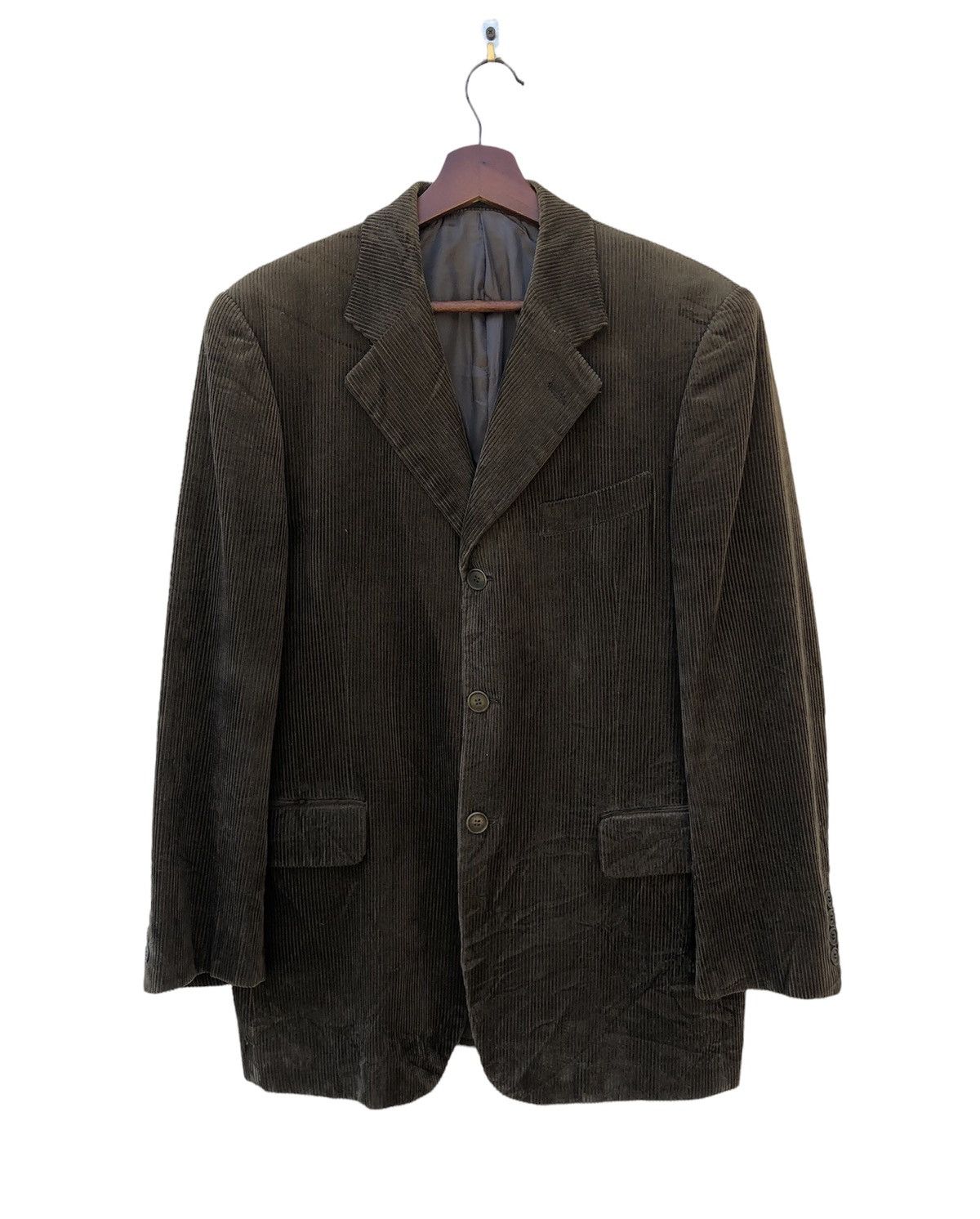 Calvin Klein Vintage Calvin Klein Corduroy Blazer Jacket Size US L / EU 52-54 / 3 - 1 Thumbnail