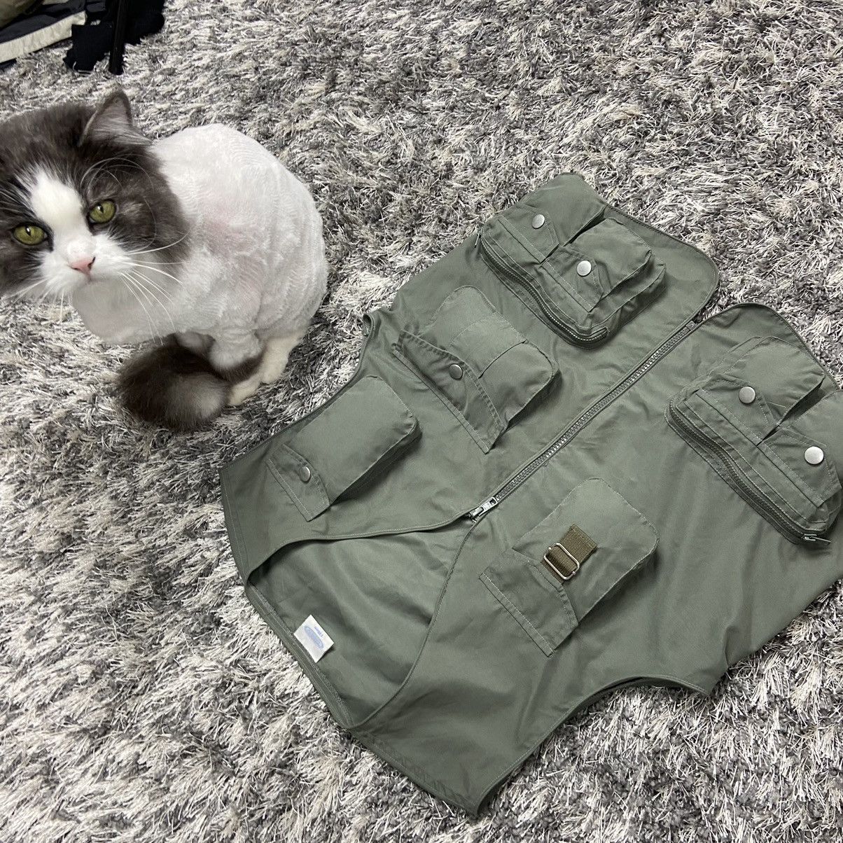 Japanese Brand ARCHIVE BAGGY PUFF MULTIPOCKET UTILITY BONDAGE VEST - № 2087 Size US M / EU 48-50 / 2 - 1 Thumbnail