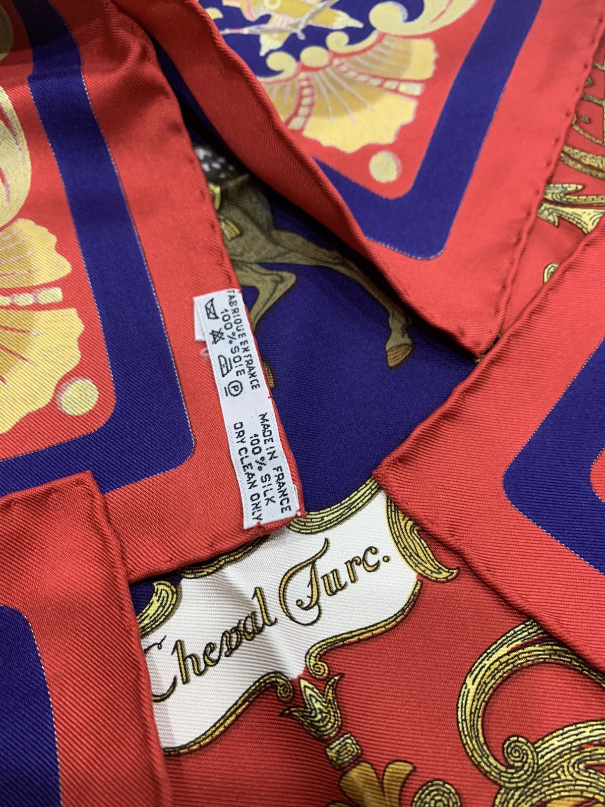 Hermes HERMES CHEVAL TURC SILK HANDKERCHIEF SCARF Size ONE SIZE - 7 Thumbnail