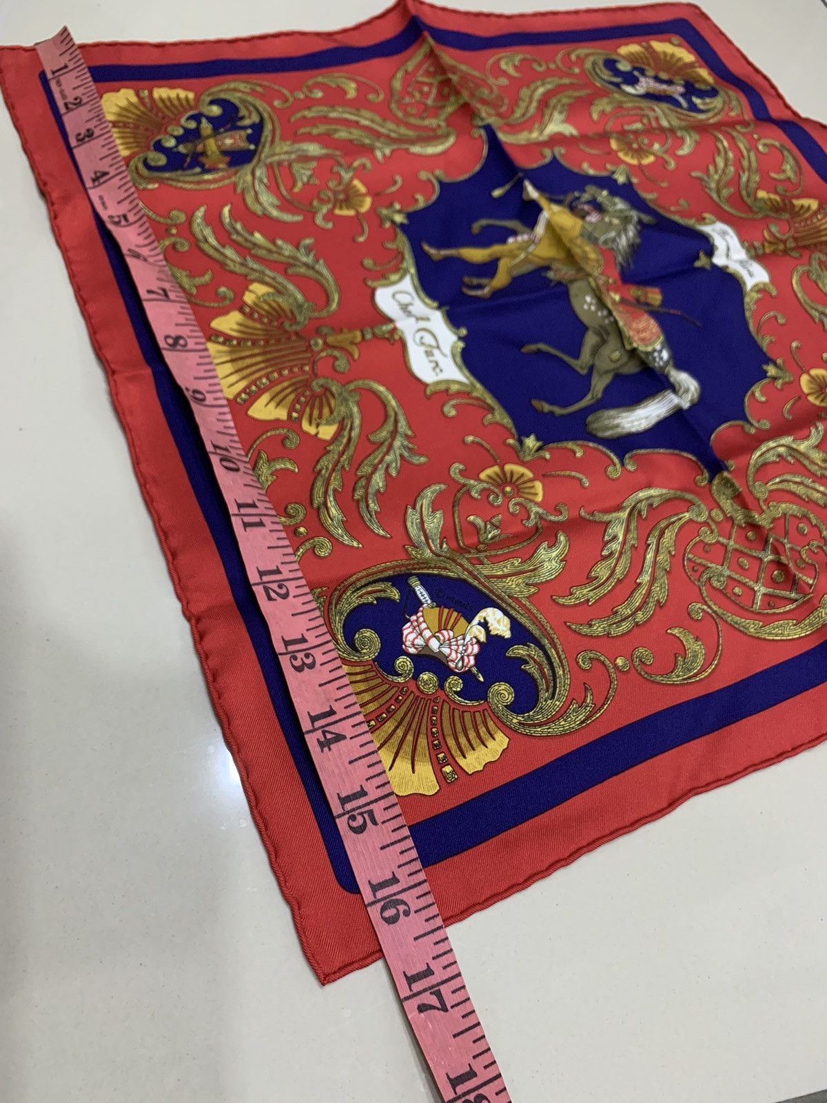 Hermes HERMES CHEVAL TURC SILK HANDKERCHIEF SCARF Size ONE SIZE - 3 Thumbnail