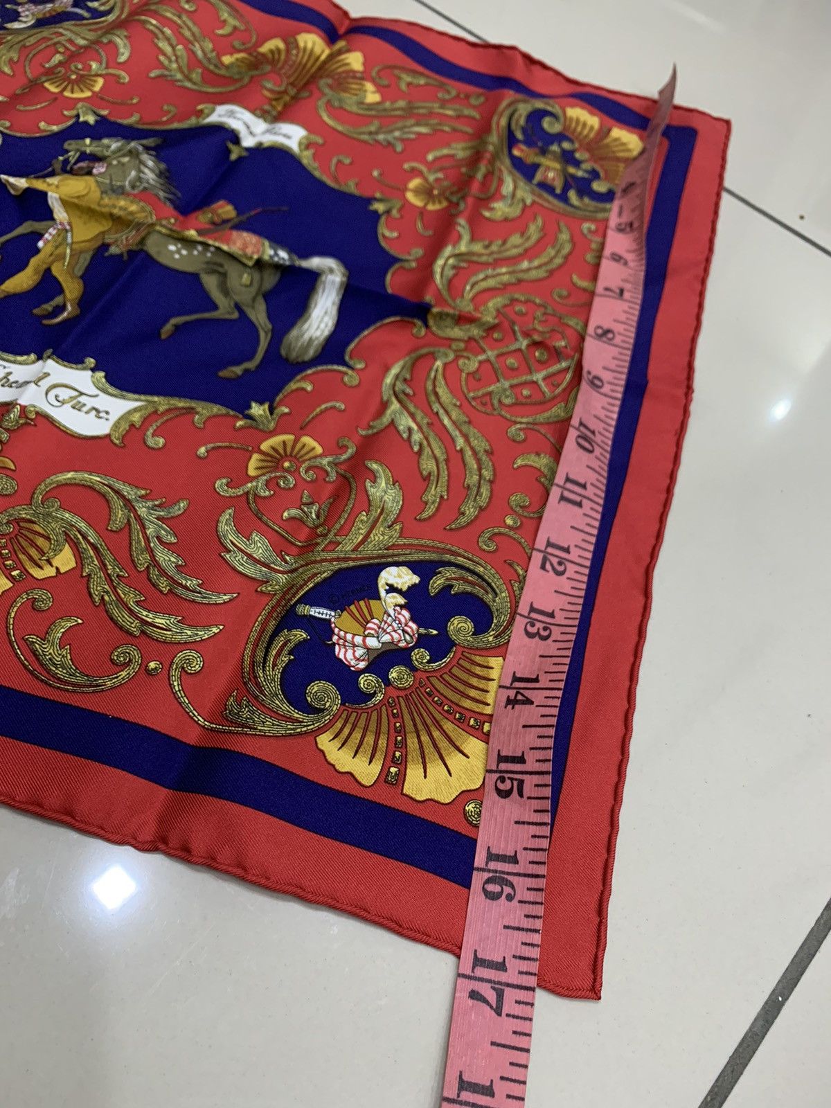 Hermes HERMES CHEVAL TURC SILK HANDKERCHIEF SCARF Size ONE SIZE - 2 Thumbnail