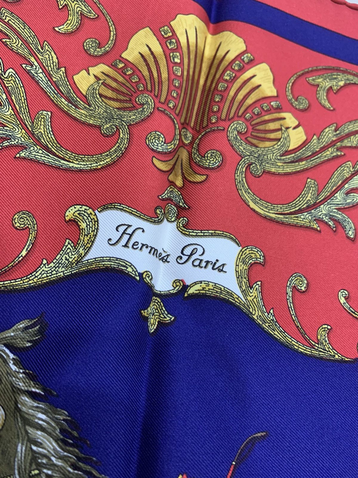 Hermes HERMES CHEVAL TURC SILK HANDKERCHIEF SCARF Size ONE SIZE - 5 Thumbnail