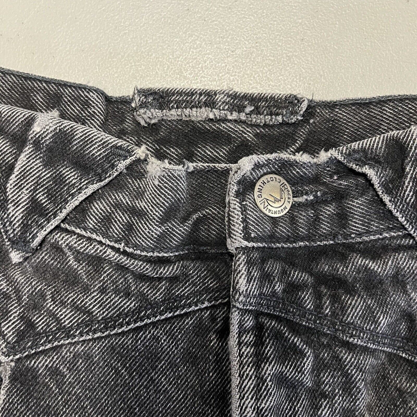 Vintage Vintage Rocky Mountain Denim Jeans Size 32/13 USA Made Black Size 32" / US 10 / IT 46 - 3 Thumbnail