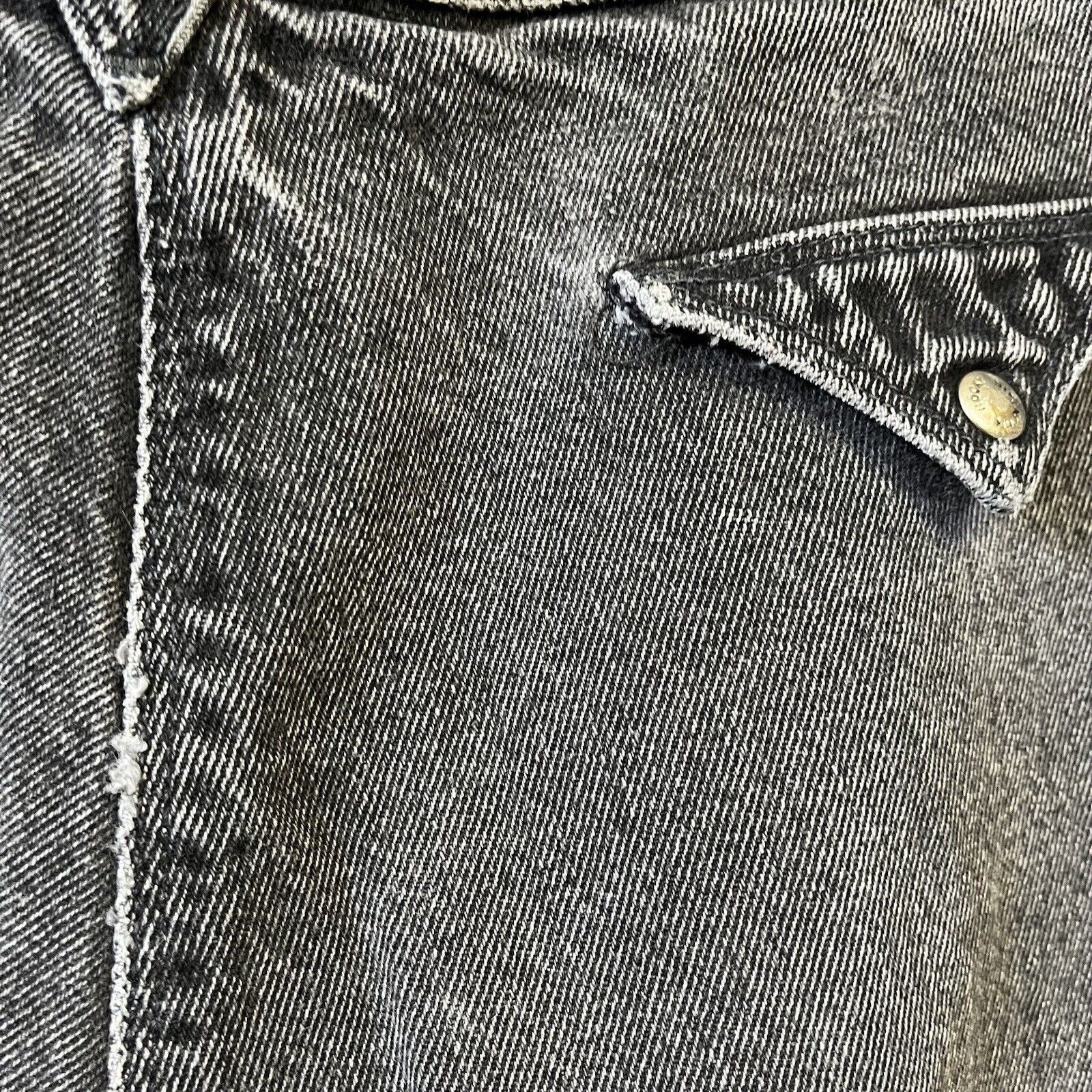Vintage Vintage Rocky Mountain Denim Jeans Size 32/13 USA Made Black Size 32" / US 10 / IT 46 - 6 Thumbnail