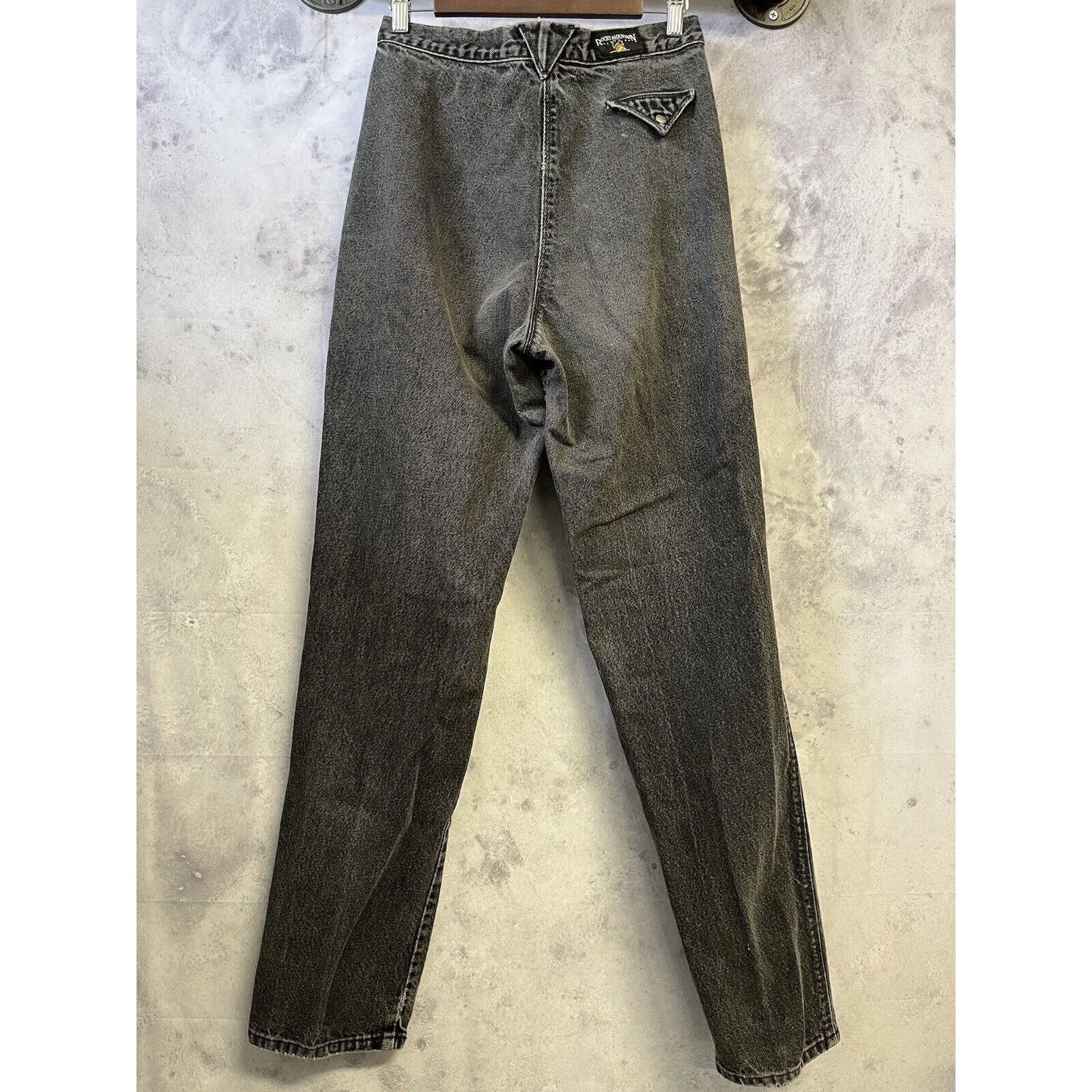 Vintage Vintage Rocky Mountain Denim Jeans Size 32/13 USA Made Black Size 32" / US 10 / IT 46 - 2 Thumbnail