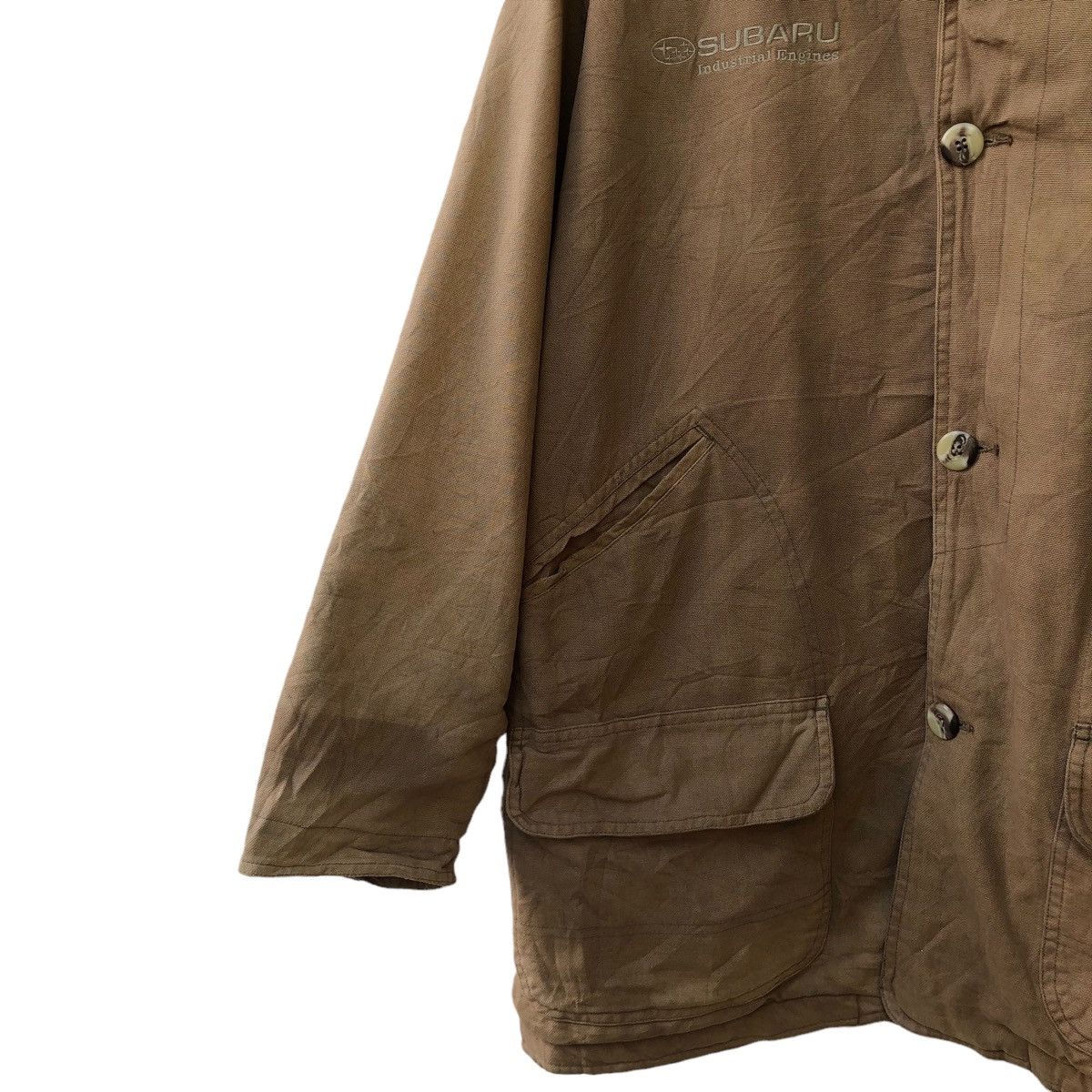Sports Specialties 🔥VINTAGE SUBARU INDUSTRIAL ENGINES CHORE JACKET Size US L / EU 52-54 / 3 - 8 Thumbnail
